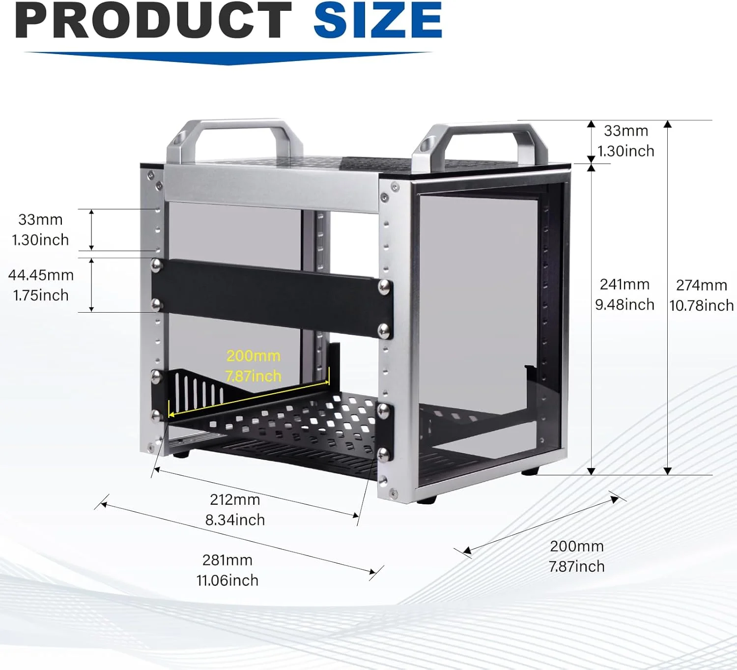 کابینت سرور 4U GeeekPi، رک سرور 10 اینچی برای تجهیزات شبکه، صوتی و تصویری، کیس رک مونت DeskPi RackMate T0 کابینت سرور 4U GeeekPi، رک سرور 10 اینچی برای تجهیزات شبکه، صوتی و تصویری، کیس رک مونت DeskPi RackMate T0