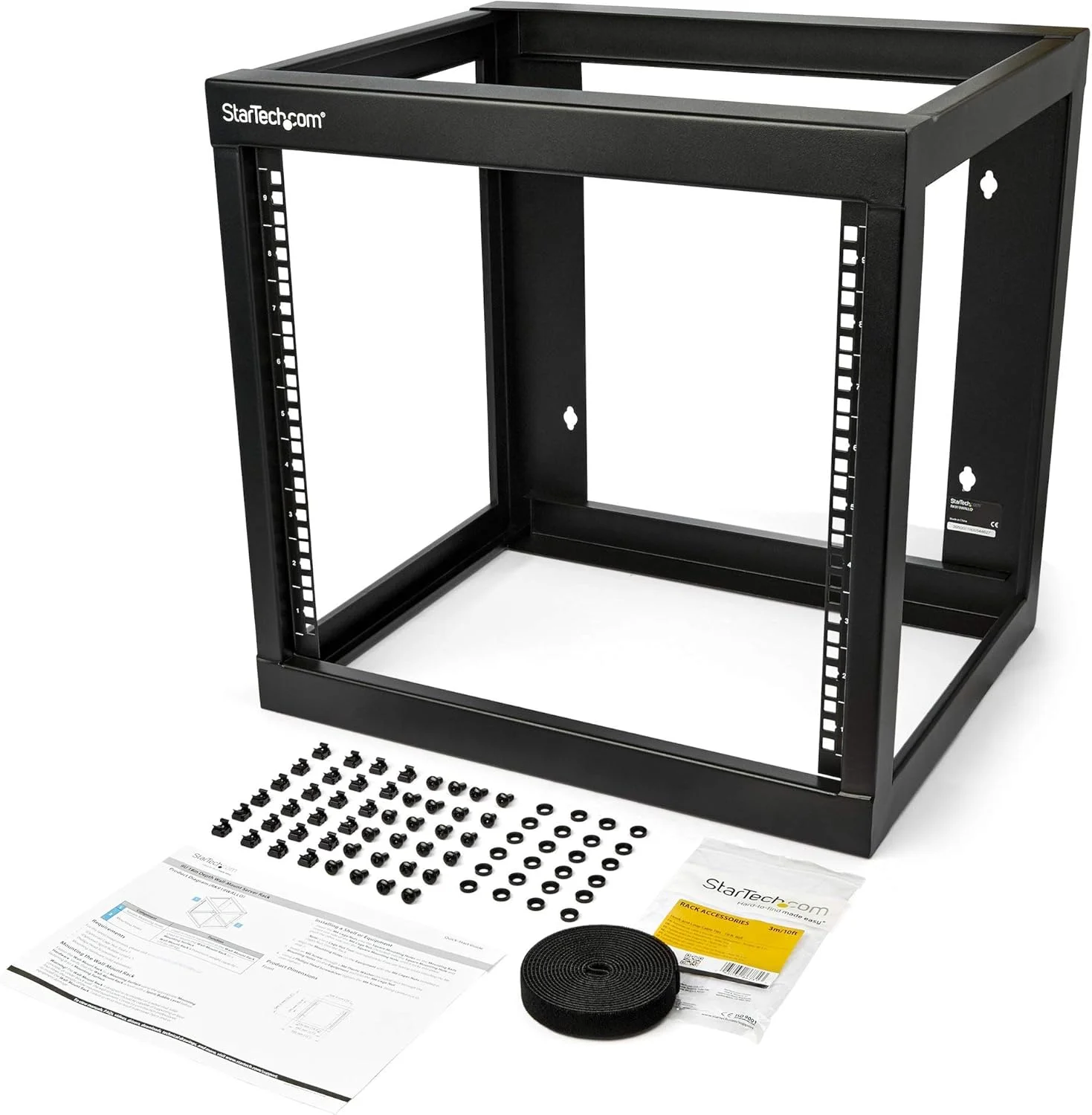 رک شبکه دیواری 9 یونیت StarTech.com با عمق 19 اینچ، فریم باز 2 پستی برای اتاق سرور/دیتا/AV/IT/تجهیزات ارتباطی/کامپیوتر/پچ پنل با مهره های قفسی/پیچ و مهره، ظرفیت 80 کیلوگرم (RK919WALLO) رک شبکه دیواری 9 یونیت StarTech.com با عمق 19 اینچ، فریم باز 2 پستی برای اتاق سرور/دیتا/AV/IT/تجهیزات ارتباطی/کامپیوتر/پچ پنل با مهره های قفسی/پیچ و مهره، ظرفیت 80 کیلوگرم (RK919WALLO)