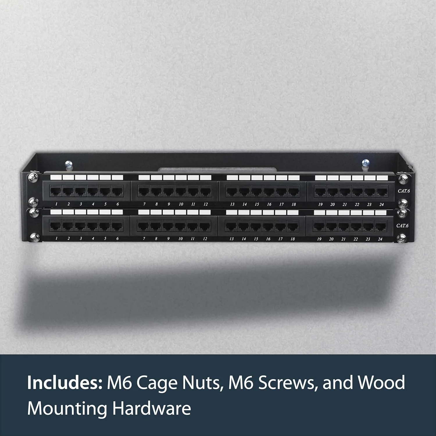 براکت پنل پچ دیواری لولایی StarTech.com با عمق 6 اینچ - رک چرخشی پنل پچ 19 اینچی برای تجهیزات شبکه کم عمق - 22 پوند (WALLMOUNTH2)، مشکی براکت پنل پچ دیواری لولایی StarTech.com با عمق 6 اینچ - رک چرخشی پنل پچ 19 اینچی برای تجهیزات شبکه کم عمق - 22 پوند (WALLMOUNTH2)، مشکی