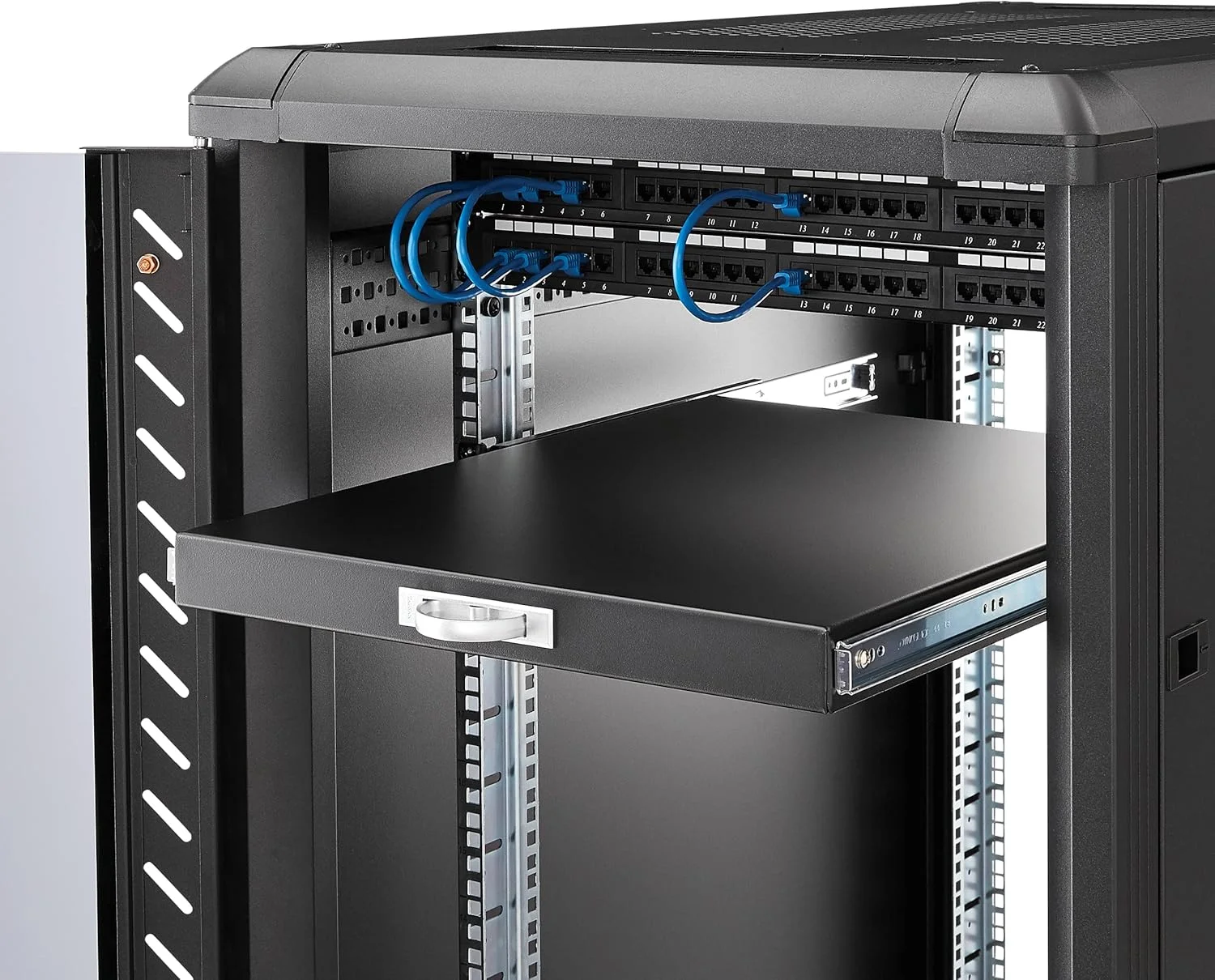 سینی قفسه کیبورد کشویی رک سرور StarTech.com 1U - 25 کیلوگرم - کشوی فولادی 55 سانتی متری برای رک تجهیزات AV و شبکه 19 اینچی (SLIDESHELFD) سینی قفسه کیبورد کشویی رک سرور StarTech.com 1U - 25 کیلوگرم - کشوی فولادی 55 سانتی متری برای رک تجهیزات AV و شبکه 19 اینچی (SLIDESHELFD)