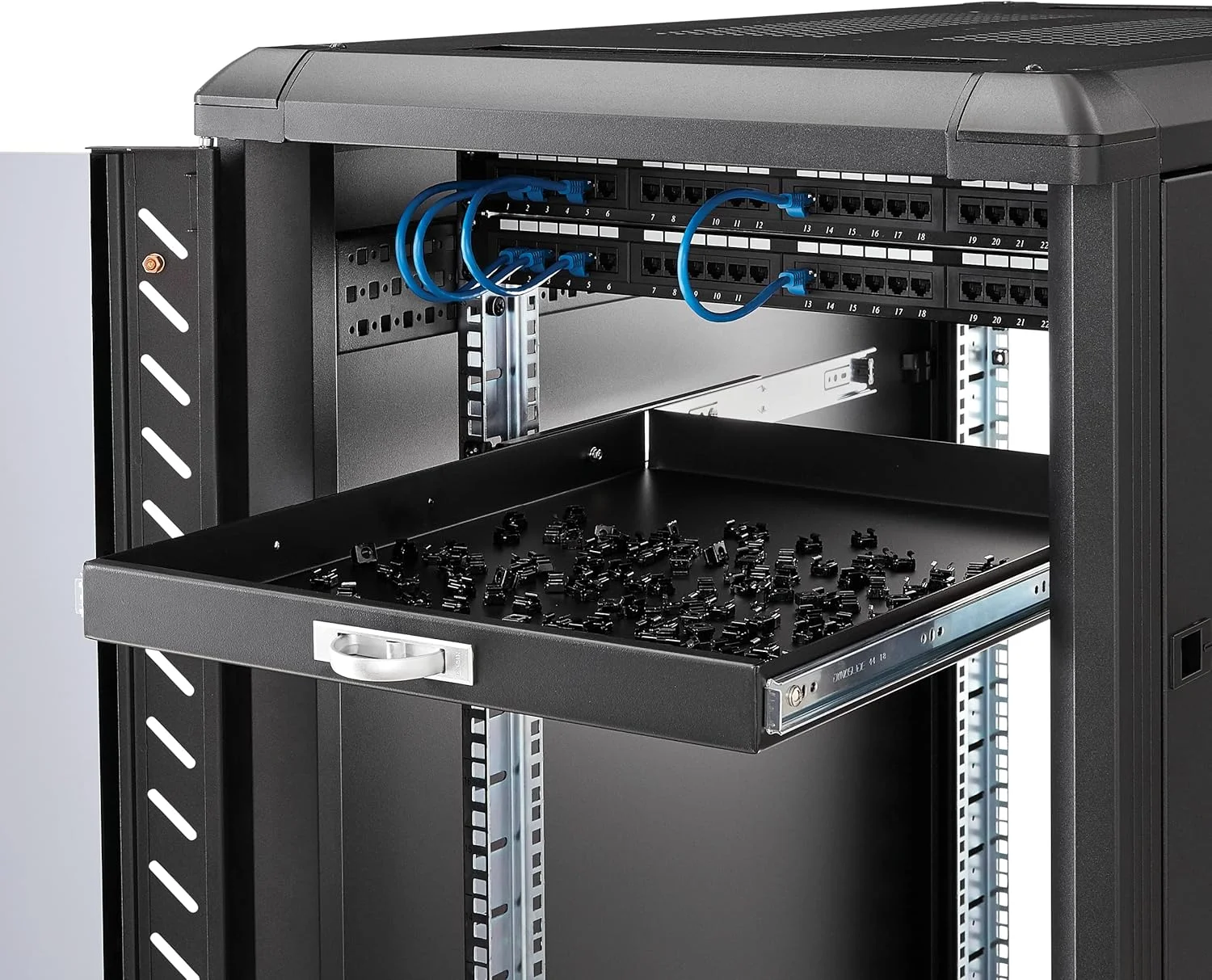 سینی قفسه کیبورد کشویی رک سرور StarTech.com 1U - 25 کیلوگرم - کشوی فولادی 55 سانتی متری برای رک تجهیزات AV و شبکه 19 اینچی (SLIDESHELFD) سینی قفسه کیبورد کشویی رک سرور StarTech.com 1U - 25 کیلوگرم - کشوی فولادی 55 سانتی متری برای رک تجهیزات AV و شبکه 19 اینچی (SLIDESHELFD)