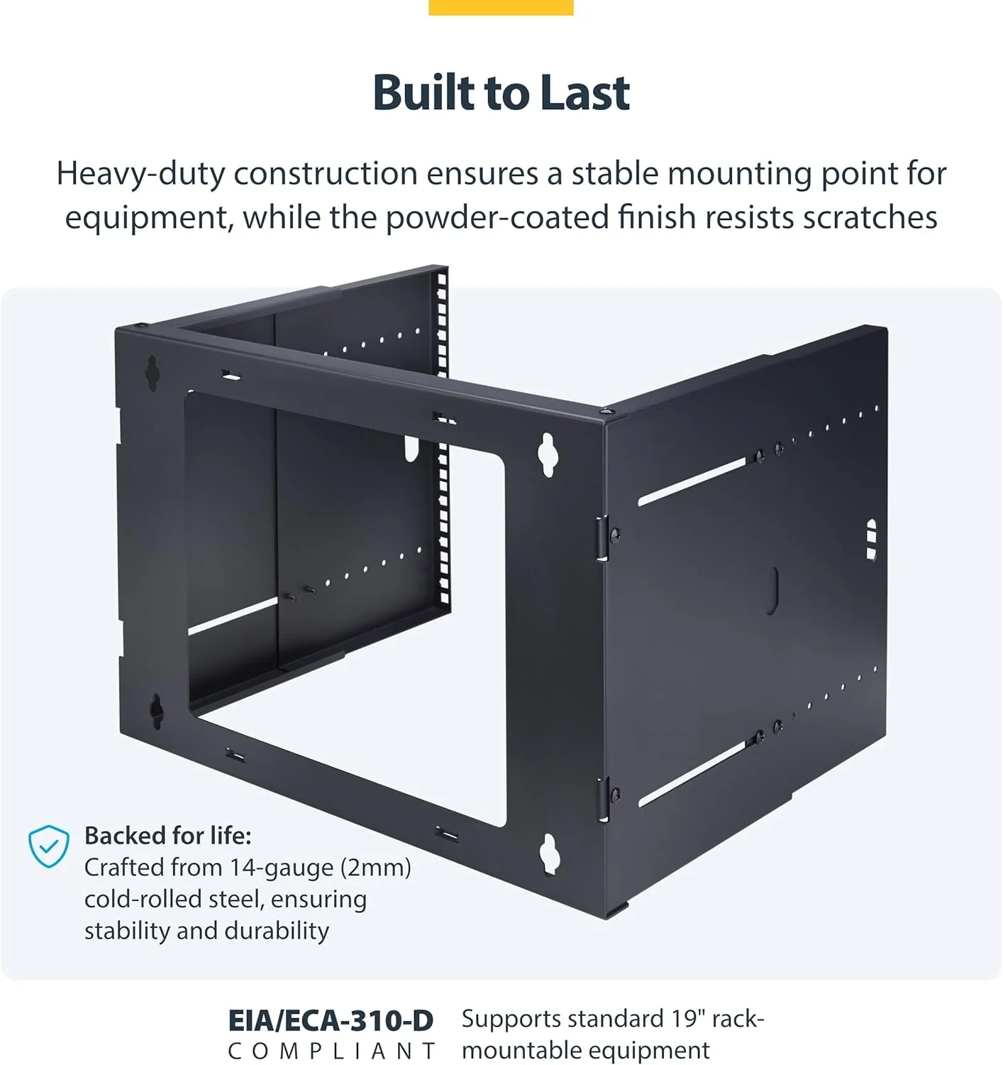 رک دیواری 2-Post استار تک 8U، عمق قابل تنظیم تا 16 اینچ، برای تجهیزات سرور/دیتا/شبکه 19 اینچی، حداکثر 40 کیلوگرم رک دیواری 2-Post استار تک 8U، عمق قابل تنظیم تا 16 اینچ، برای تجهیزات سرور/دیتا/شبکه 19 اینچی، حداکثر 40 کیلوگرم