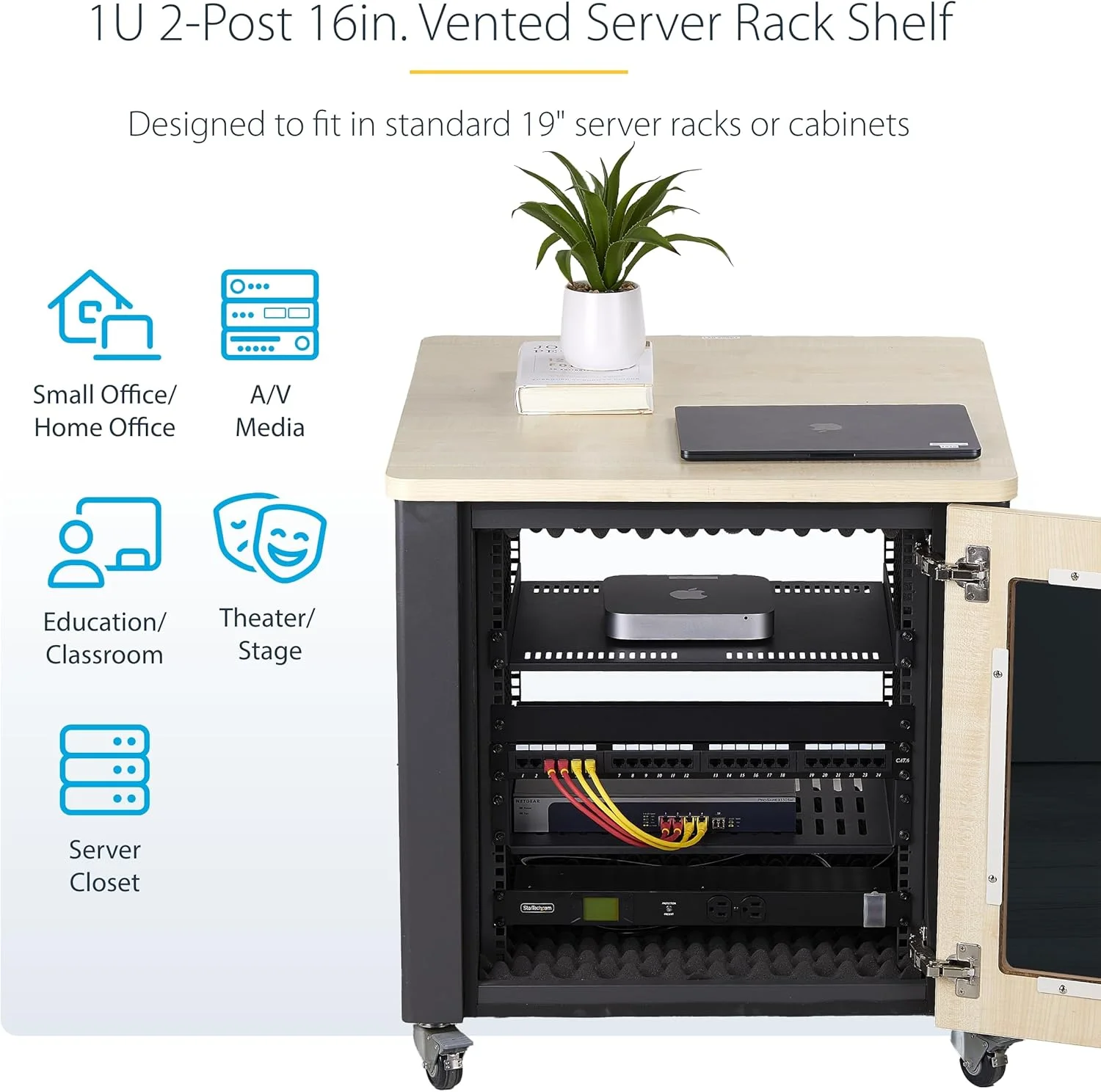 سینی قفسه رک سرور تهویه دار StarTech.com 1U، عمق نصب 40 سانتی متر، سینی یک طرفه، فولاد سنگین، ظرفیت 14 کیلوگرم سینی قفسه رک سرور تهویه دار StarTech.com 1U، عمق نصب 40 سانتی متر، سینی یک طرفه، فولاد سنگین، ظرفیت 14 کیلوگرم