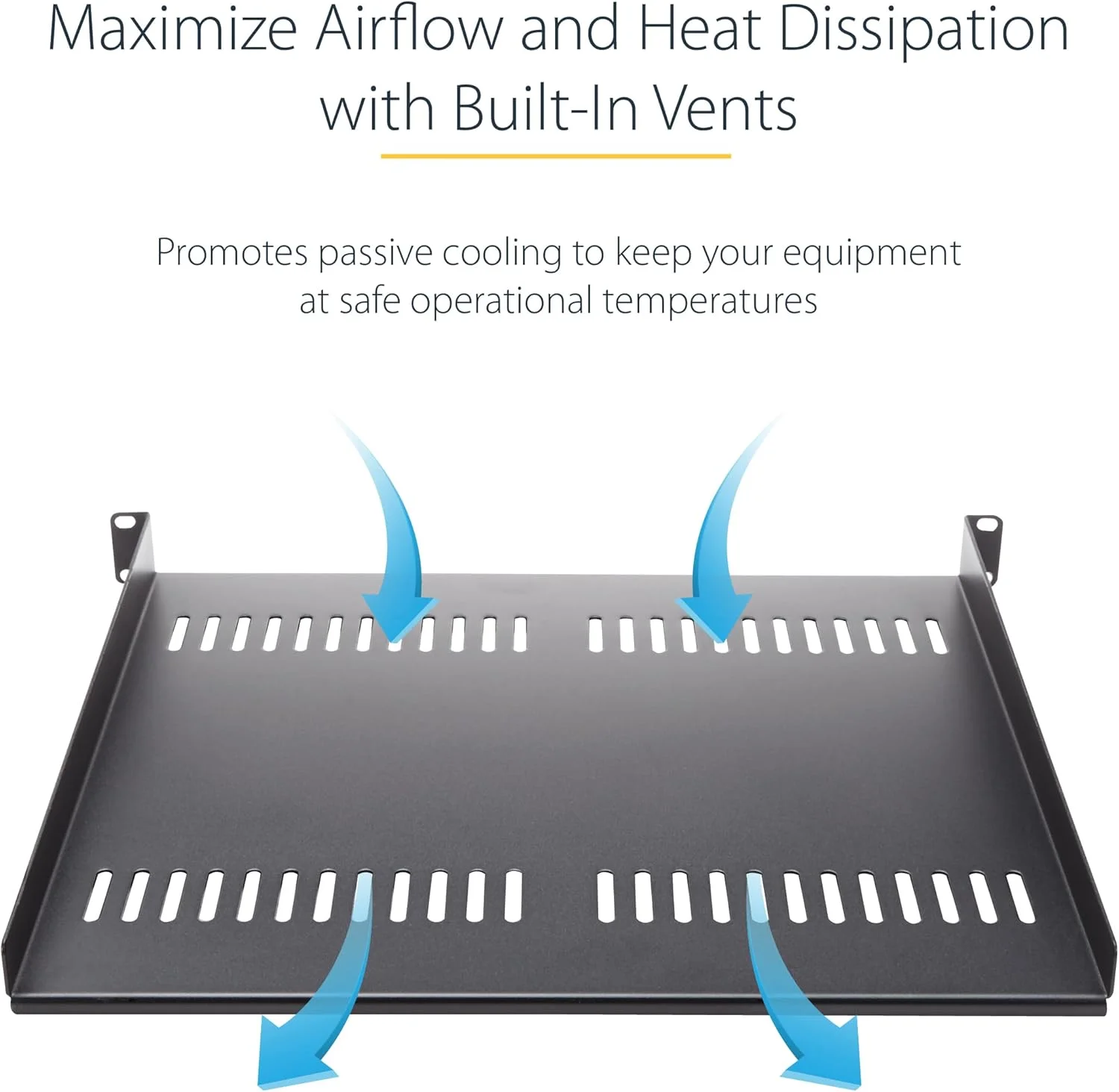 طبقه رک سرور 1U استار تک - سینی کنسولی تهویه دار یونیورسال برای رک و کابینت تجهیزات شبکه 19 اینچی - فولاد سنگین - ظرفیت وزن 23 کیلوگرم - عمق 10 اینچ، مشکی (CABSHELFV1U) طبقه رک سرور 1U استار تک - سینی کنسولی تهویه دار یونیورسال برای رک و کابینت تجهیزات شبکه 19 اینچی - فولاد سنگین - ظرفیت وزن 23 کیلوگرم - عمق 10 اینچ، مشکی (CABSHELFV1U)