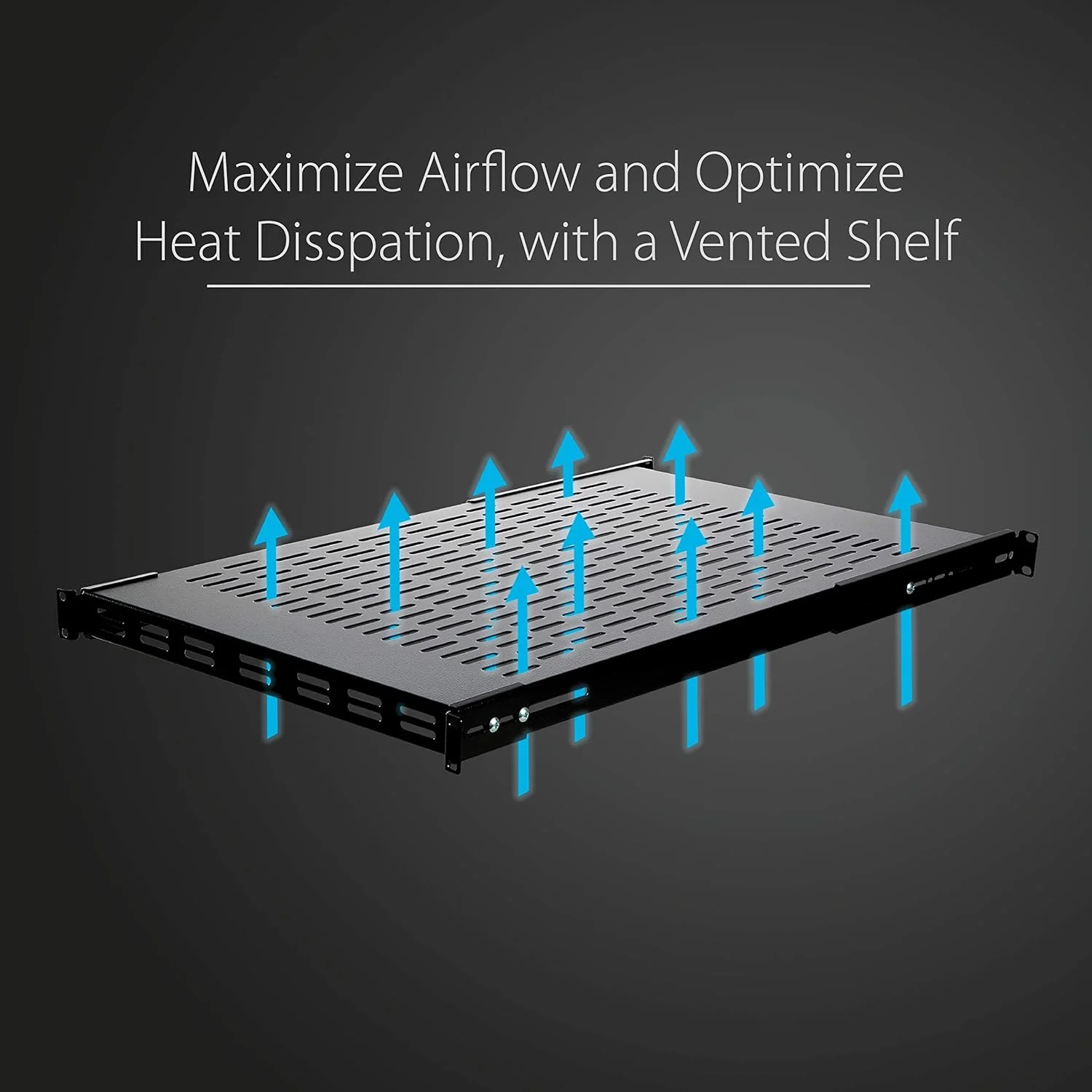 قفسه رک قابل تنظیم 1U تهویه دار StarTech.com - 80 کیلوگرم - سینی جهانی با عمق 49.5 تا 97.4 سانتی متر قفسه رک قابل تنظیم 1U تهویه دار StarTech.com - 80 کیلوگرم - سینی جهانی با عمق 49.5 تا 97.4 سانتی متر