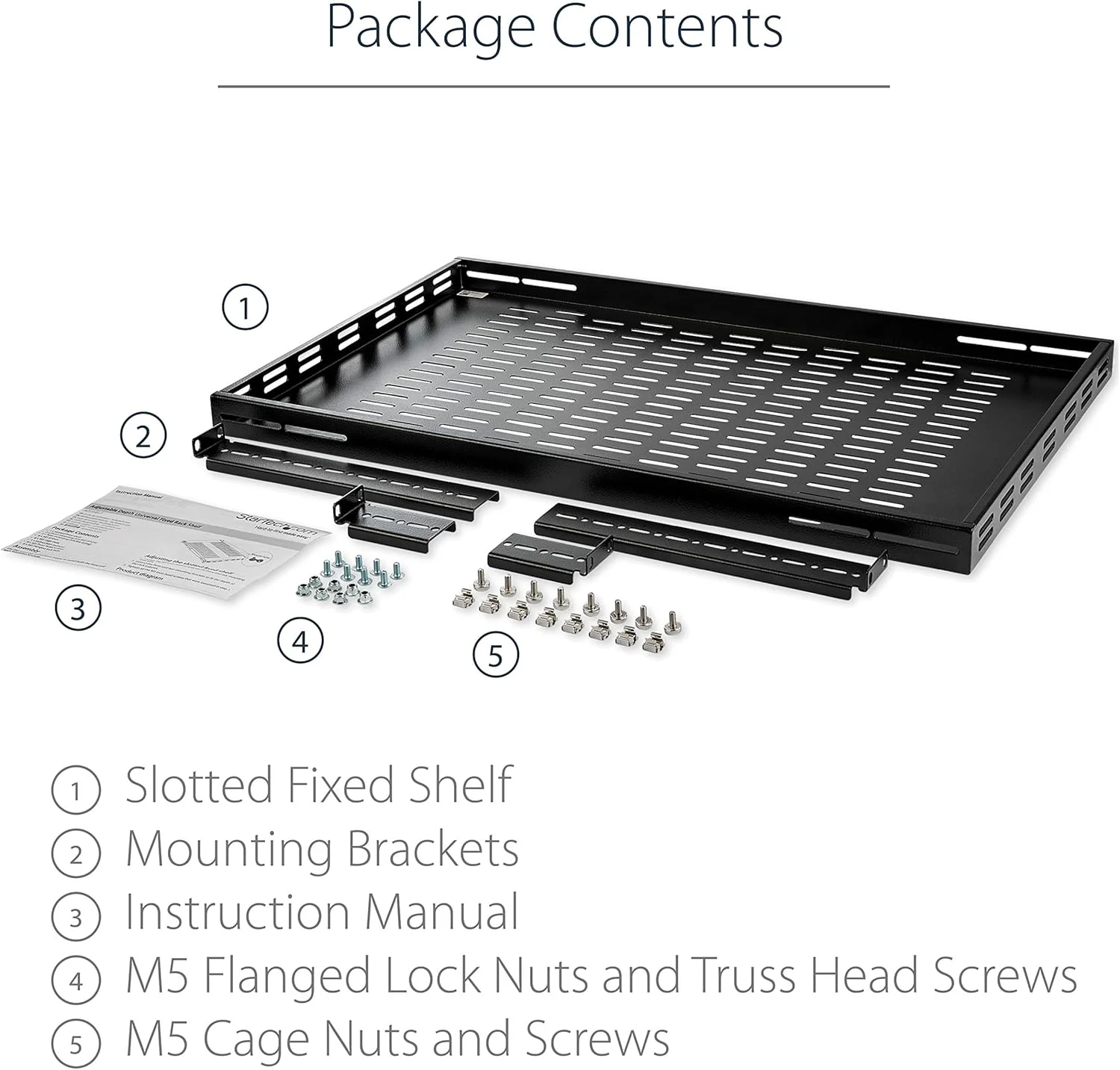 قفسه رک قابل تنظیم 1U تهویه دار StarTech.com - 80 کیلوگرم - سینی جهانی با عمق 49.5 تا 97.4 سانتی متر قفسه رک قابل تنظیم 1U تهویه دار StarTech.com - 80 کیلوگرم - سینی جهانی با عمق 49.5 تا 97.4 سانتی متر
