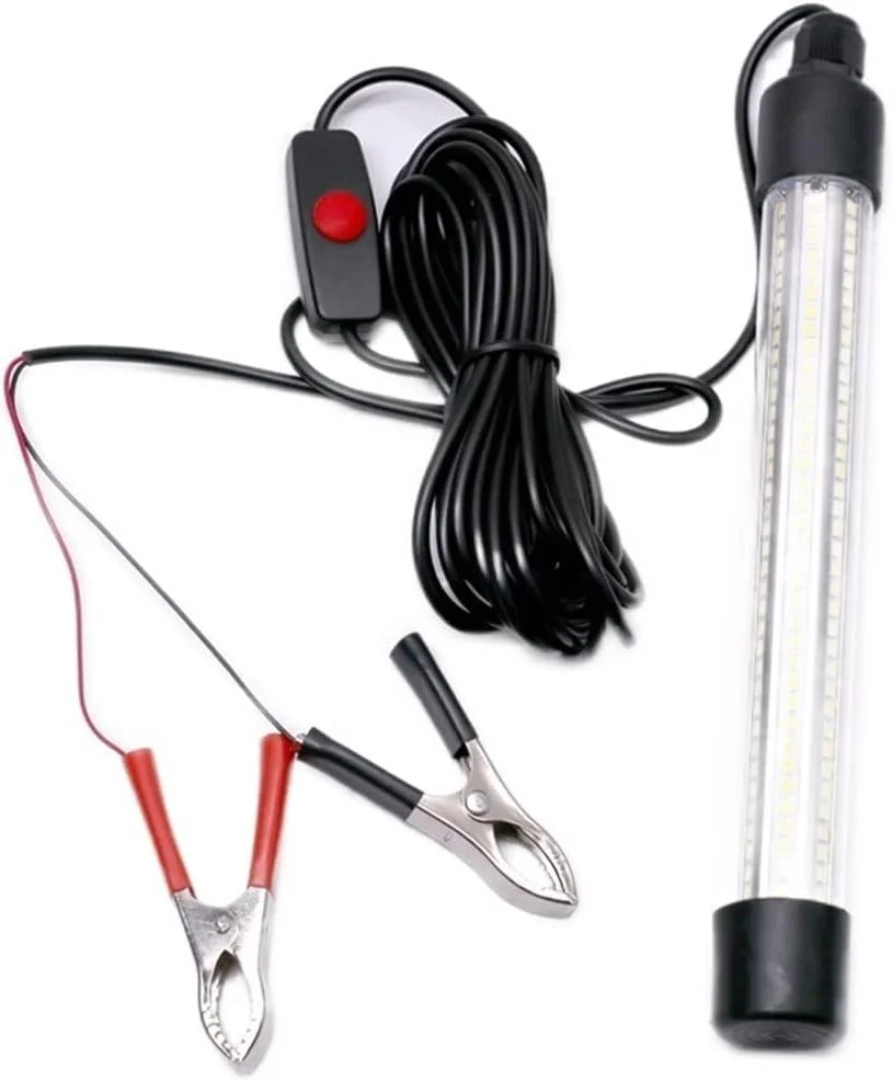 چراغ ماهیگیری LED زیر آب، مناسب برای آب های عمیق - سفید/زرد/آبی/سبز