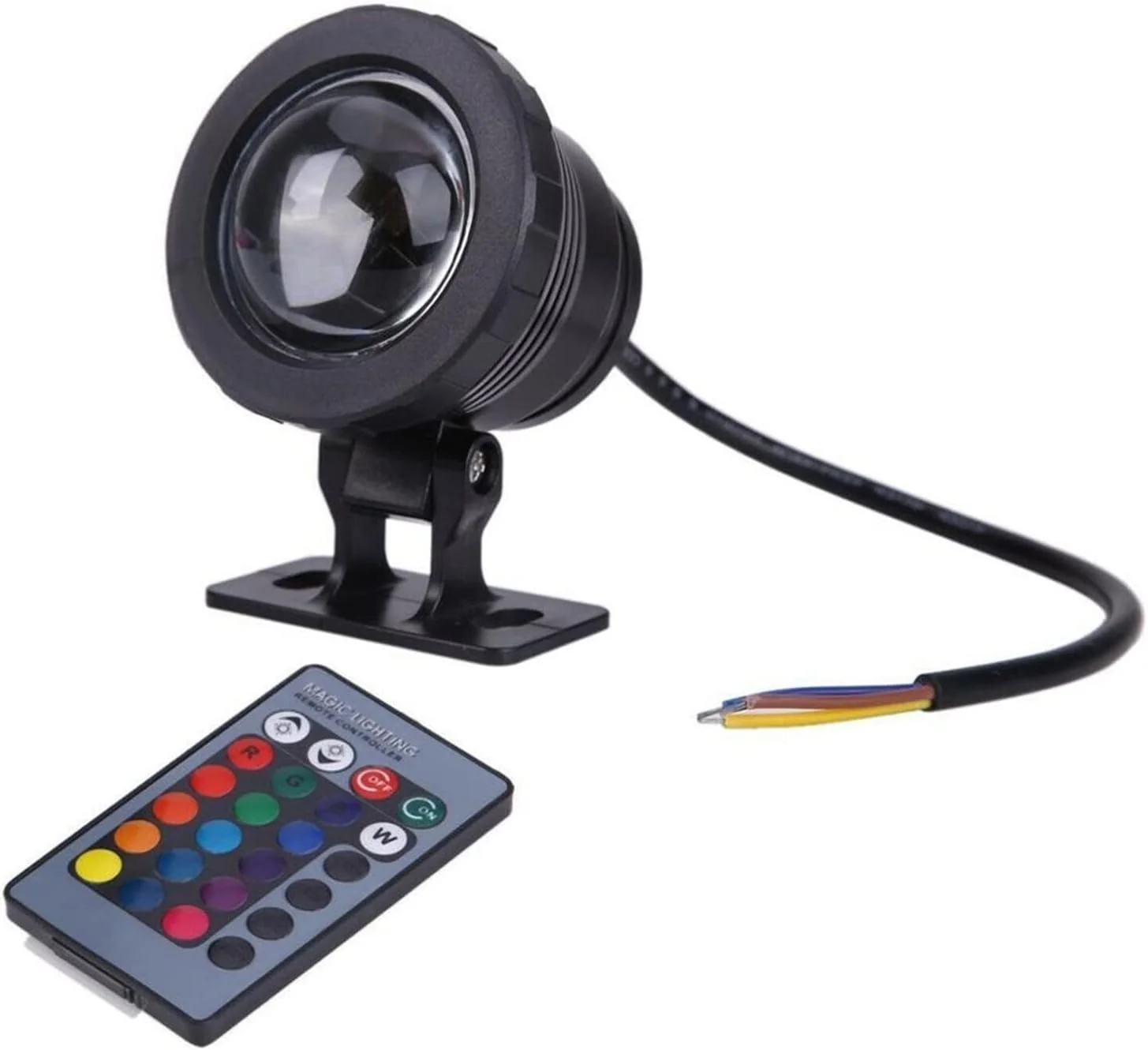 چراغ استخری RGB ضد آب IP68 نورافکن زیر آب فواره استخر حوض آکواریوم لامپ نورافکن باغ در فضای باز 12 ولت 85-265 ولت چراغ های حوض
