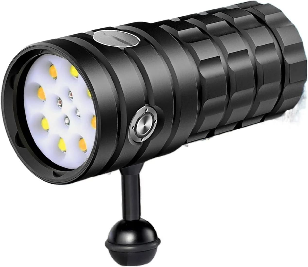 چراغ غواصی LED جدید UGFVGYTG، چراغ قوه غواصی ضد آب برای عکاسی زیر آب، چراغ ویدئویی تاکتیکی دوربین