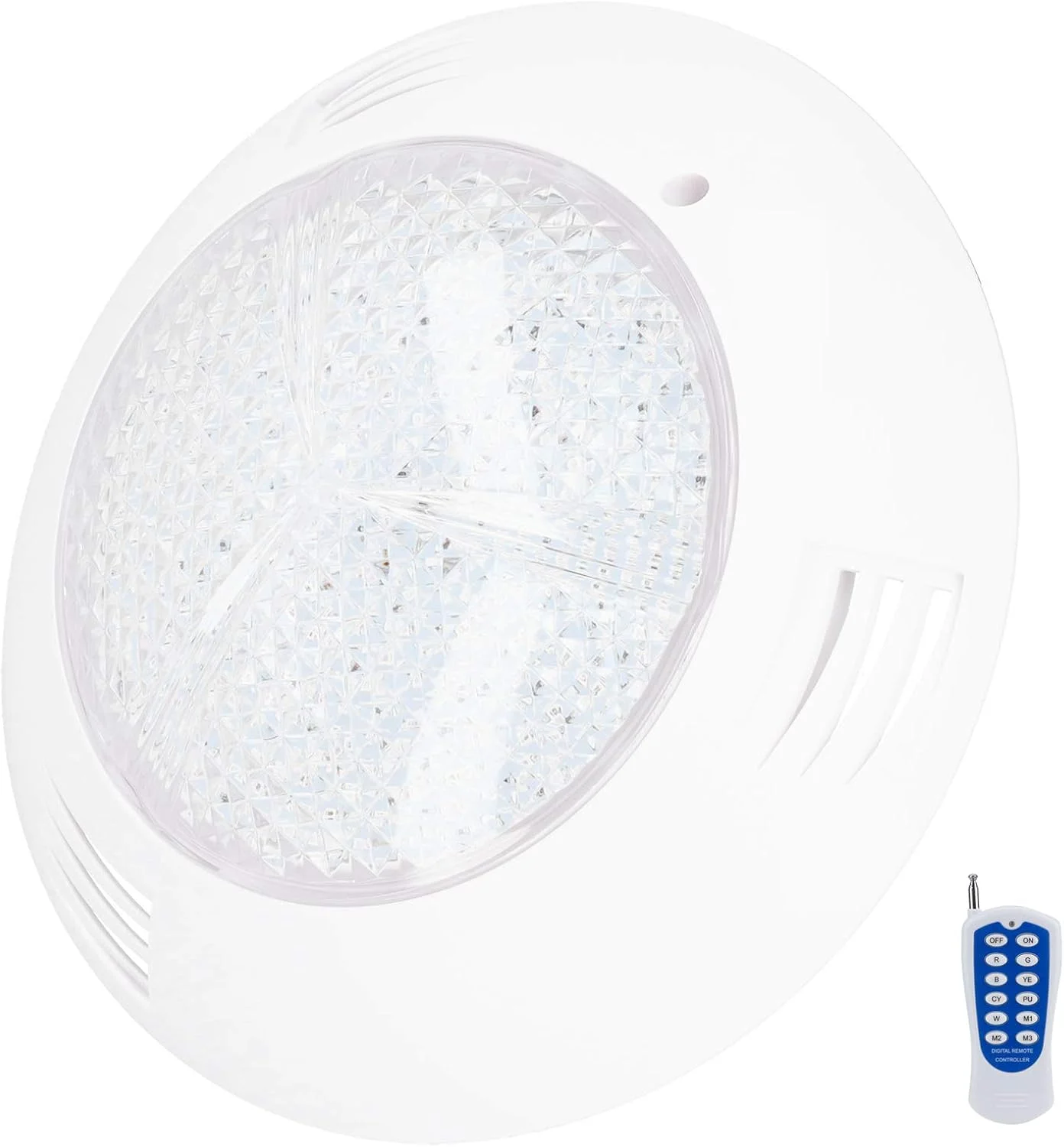 چراغ استخر 300LED RGB با کنترل از راه دور، چراغ زیر آب AC12V IP68 ضد آب 30 وات برای نورپردازی نفیس استخر