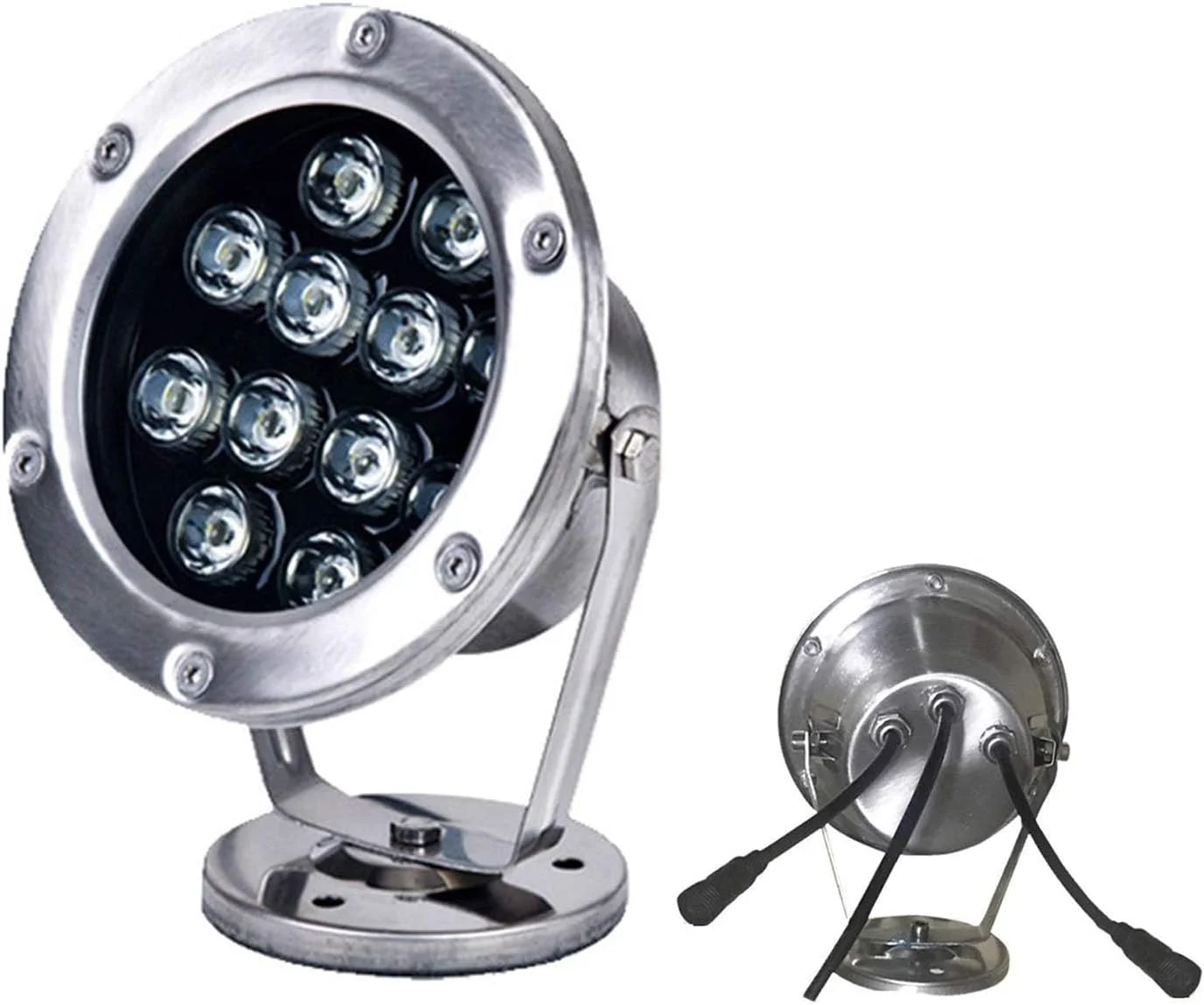 چراغ فواره LED زیر آب - چراغ استخری LED زیر آب، چراغ های استخری باغ ضد آب IP68 در فضای باز، نورافکن زیر آب، نورپردازی منظره RGB 12 ولت (رنگ: Dmx512-rgb)