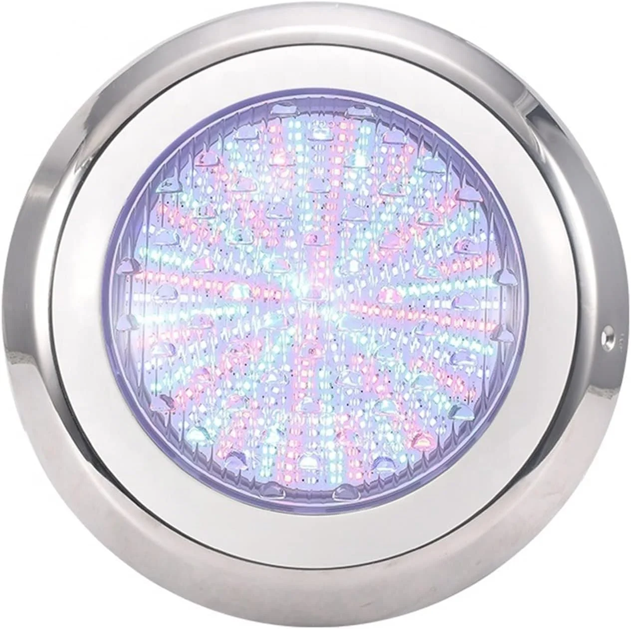 چراغ استخری LED نییلدر، نور استخری LED با توان بالا، استیل ضد زنگ RGB، ضد آب IP68، نصب دیواری زیر آب