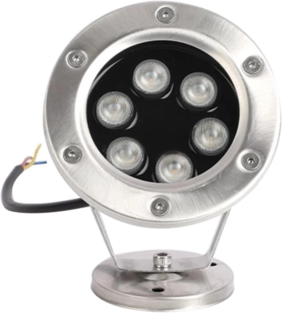 چراغ استخری LED زیر آب - چراغ فواره حلقه ای LED، چراغ های حوضچه 24 ولت ضد آب IP68، چراغ فواره حلقه ای زیر آب LED، برای باغ، استخر فواره، دکوراسیون منظره (رنگ: زرد،