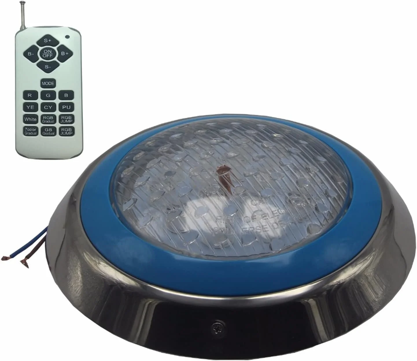چراغ های LED زیرآبی HAIRA، چراغ استخری LED RGB زیر آب 12 ولت AC، چراغ های فواره سطحی IP68 ضد آب 18 وات 36 وات 45 وات 54 وات، ایجاد حس و حال (رنگ: آبی)