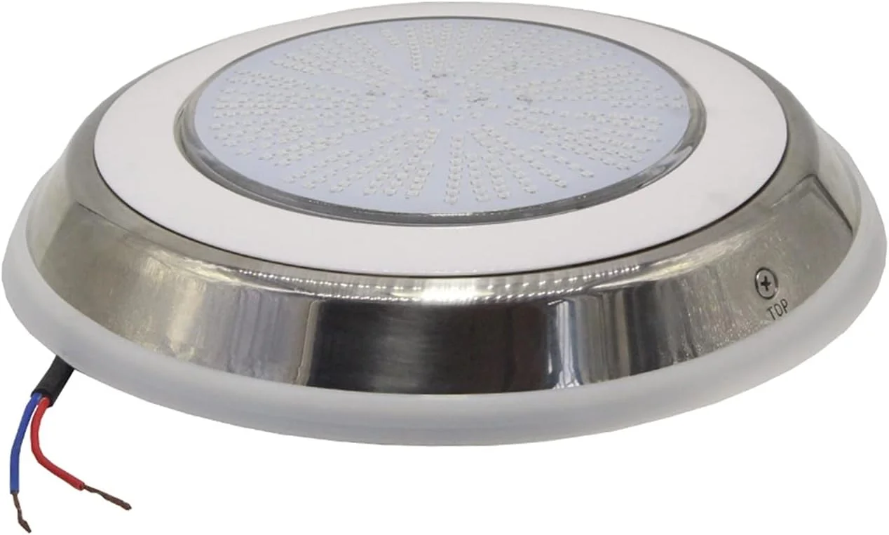چراغ استخری LED استیل ضد زنگ، نورپردازی استخر 18W 24W 35W رزین پر شده، نورپردازی زیر آب برکه، RGB چند رنگ با کنترل از راه دور، سفید گرم و سرد، ضد آب، صرفه جویی در انرژی (رنگ : 42w, اندازه