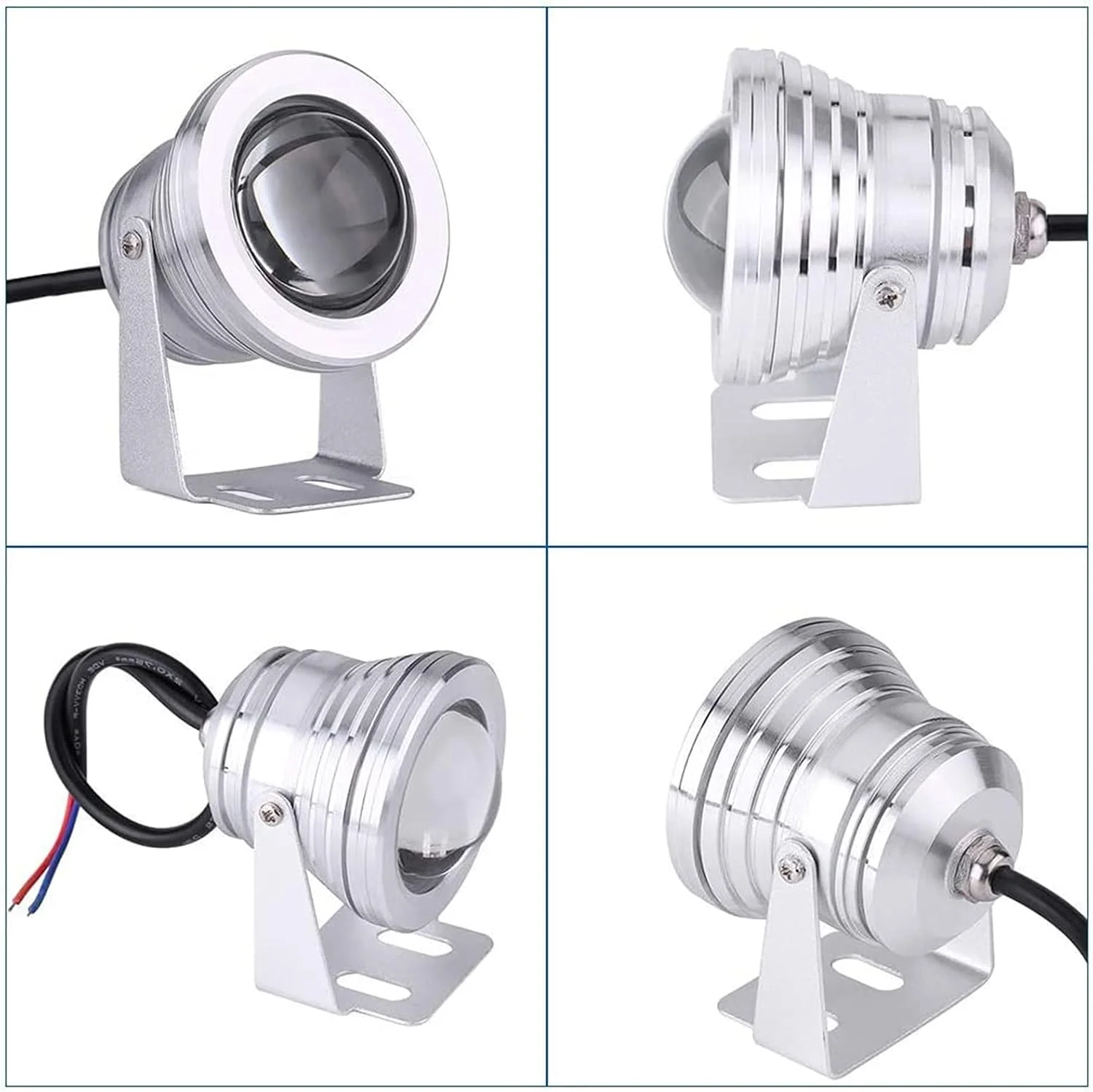 چراغ فواره LED، نورافکن استخری زیر آب 10 وات RGB با کنترل از راه دور، چراغ های محوطه سازی بیرونی ضد آب IP68 (24 ولت) چراغ فواره LED، نورافکن استخری زیر آب 10 وات RGB با کنترل از راه دور، چراغ های محوطه سازی بیرونی ضد آب IP68 (24 ولت)
