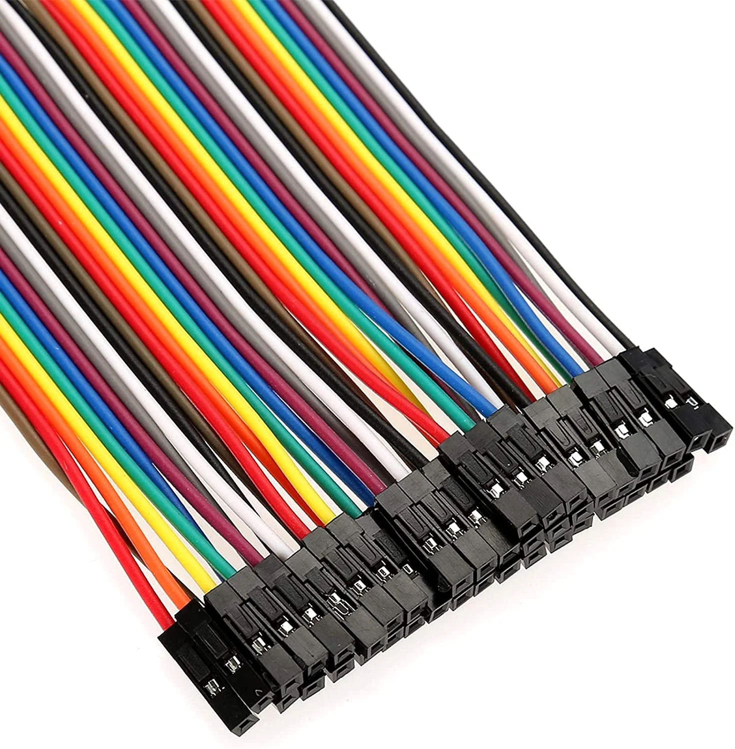 سیم جامپر کابل مانستر 40 پین نر به ماده 20 سانتی متری روبانی رنگین کمانی برای اتصال نمایشگر LCD لمسی TFT رزبری پای (1 عدد) سیم جامپر کابل مانستر 40 پین نر به ماده 20 سانتی متری روبانی رنگین کمانی برای اتصال نمایشگر LCD لمسی TFT رزبری پای (1 عدد)