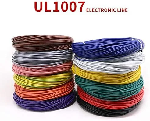 سیم افشان 1007، کابل سیم مسی قلع اندود PVC با استاندارد UL1007 به طول 2 متر، در اندازه های 16/18/20/22/24/26/28/30 AWG در رنگ های سفید/مشکی/قرمز/زرد/سبز/آبی/خاکستری/بنفش/قهوه ای/نارنجی (رنگ: خاکستری، طول: 2 متر) سیم افشان 1007، کابل سیم مسی قلع اندود PVC با استاندارد UL1007 به طول 2 متر، در اندازه های 16/18/20/22/24/26/28/30 AWG در رنگ های سفید/مشکی/قرمز/زرد/سبز/آبی/خاکستری/بنفش/قهوه ای/نارنجی (رنگ: خاکستری، طول: 2 متر)