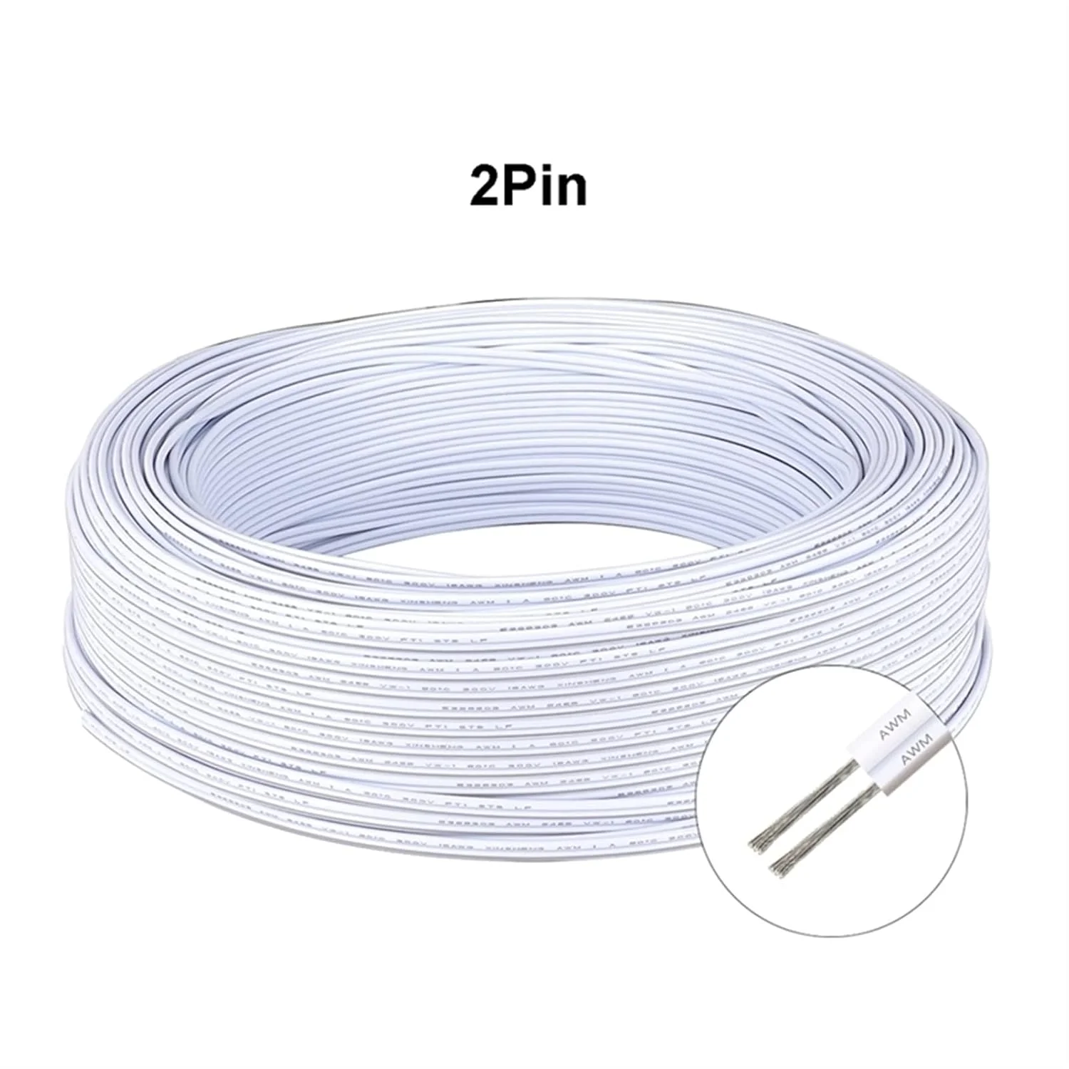 کابل محافظ ZDmalt 5050 2835، کابل افزایش نور، سیم مسی قلع اندود PVC عایق 18 AWG، سیم های الکتریکی 2 پین سفید برای بلندگوها سیم اتصال زمین (رنگ: قرمز-مشکی، اندازه: 100 متر) کابل محافظ ZDmalt 5050 2835، کابل افزایش نور، سیم مسی قلع اندود PVC عایق 18 AWG، سیم های الکتریکی 2 پین سفید برای بلندگوها سیم اتصال زمین (رنگ: قرمز-مشکی، اندازه: 100 متر)