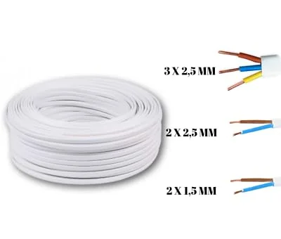 سیم سه رشته زیلکو 4.0 میلیمتر، رول 50 یاردی سفید سیم سه رشته زیلکو 4.0 میلیمتر، رول 50 یاردی سفید