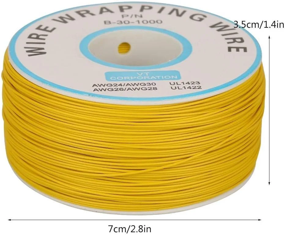 سیم مسی تک رشته ای 30AWG با هسته 0.25 میلی متر، سیم اتصال برد مدار، سیم تست PCB سیم مسی تک رشته ای 30AWG با هسته 0.25 میلی متر، سیم اتصال برد مدار، سیم تست PCB