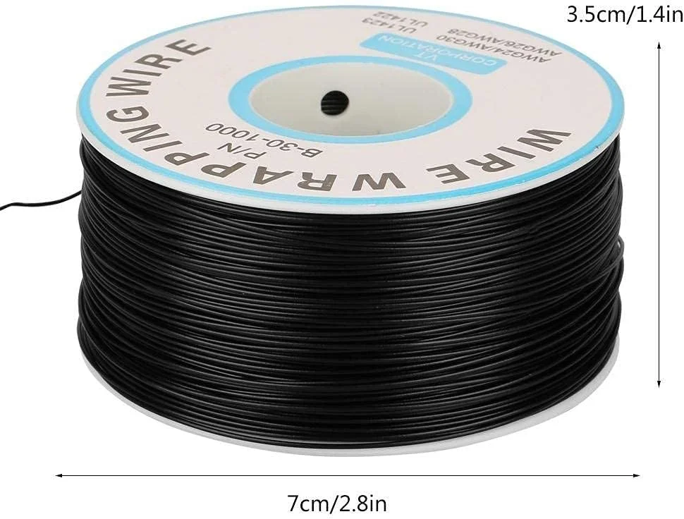 سیم روکش دار 30AWG تک هسته ای مسی با قطر هسته 0.25 میلی متر (مشکی) سیم روکش دار 30AWG تک هسته ای مسی با قطر هسته 0.25 میلی متر (مشکی)