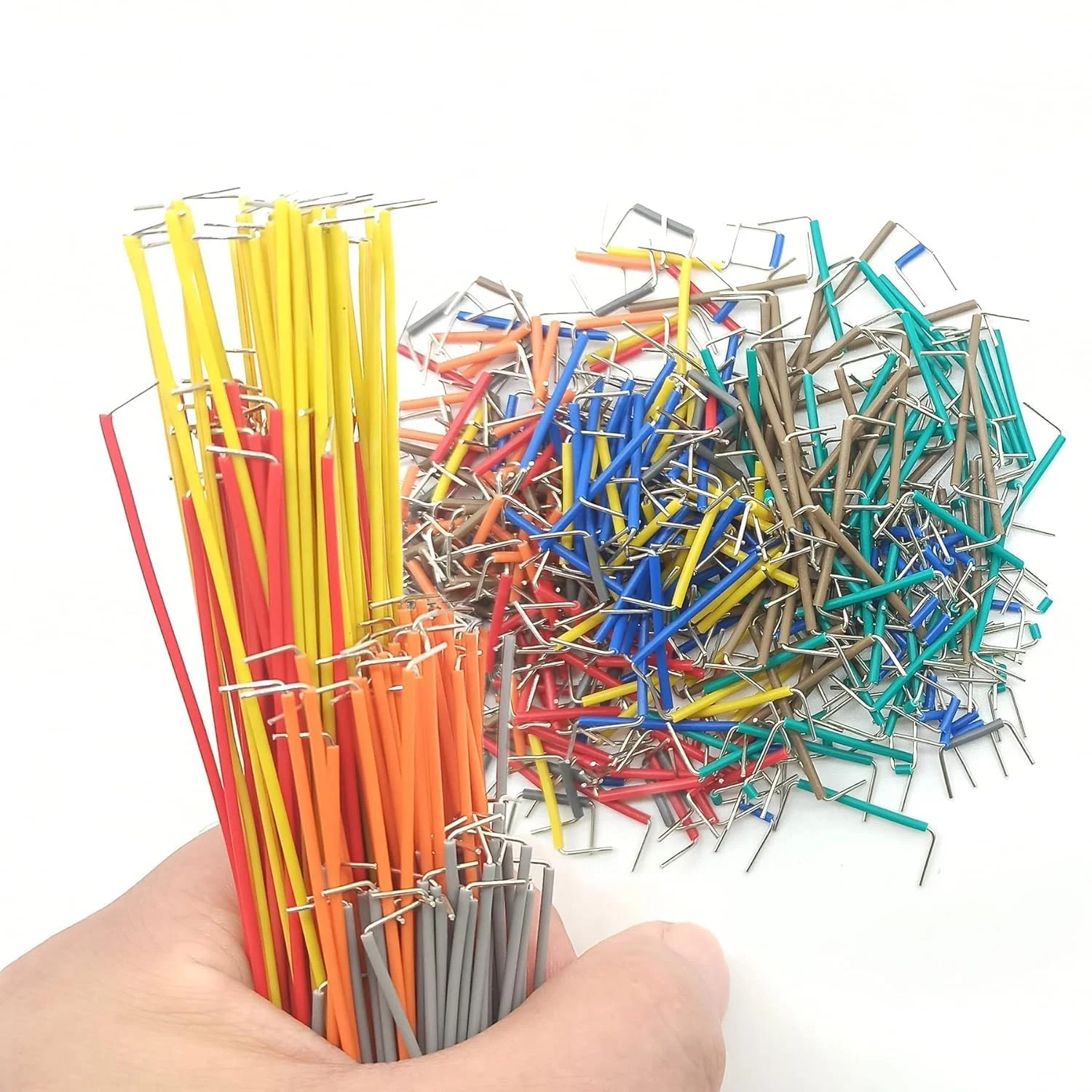 مجموعه سیم جامپر 560 عددی فروشگاه سفید، 14 طول مختلف، سیم های اتصال برد بورد، سیم جامپر برد بورد انعطاف پذیر بدون لحیم کاری، سیم های الکترونیکی سیم جامپر چند رنگ مجموعه سیم جامپر 560 عددی فروشگاه سفید، 14 طول مختلف، سیم های اتصال برد بورد، سیم جامپر برد بورد انعطاف پذیر بدون لحیم کاری، سیم های الکترونیکی سیم جامپر چند رنگ