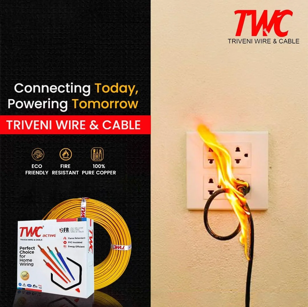 سیم برق هسته فعال TWC آبی - 0.75 SQMM - 45 متری | سیم مسی PVC عایق شده | کابل برای مصارف خانگی و صنعتی | مقاوم در برابر آتش