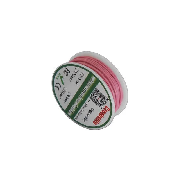 TOOLAE - سیم خودرویی 6 متری 0.75 MM2، کابل خودرو 12/24 ولت، هسته سیم مسی رشته ای 24/0.2 میلی متری، سیم اتصال نازک خودرو (صورتی 6 متر) TOOLAE - سیم خودرویی 6 متری 0.75 MM2، کابل خودرو 12/24 ولت، هسته سیم مسی رشته ای 24/0.2 میلی متری، سیم اتصال نازک خودرو (صورتی 6 متر)