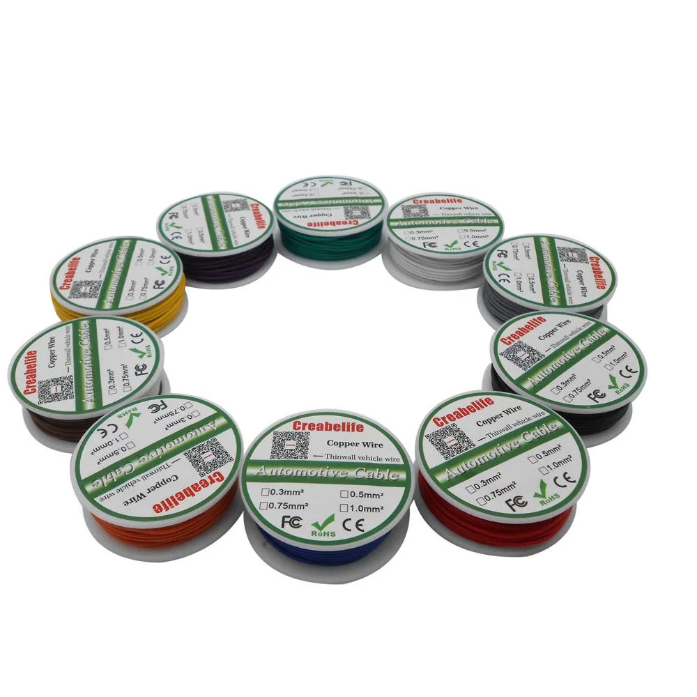 TOOLAE - سیم خودرویی 6 متری 0.75 MM2، کابل خودرو 12/24 ولت، هسته سیم مسی رشته ای 24/0.2 میلی متری، سیم اتصال نازک خودرو (صورتی 6 متر) TOOLAE - سیم خودرویی 6 متری 0.75 MM2، کابل خودرو 12/24 ولت، هسته سیم مسی رشته ای 24/0.2 میلی متری، سیم اتصال نازک خودرو (صورتی 6 متر)