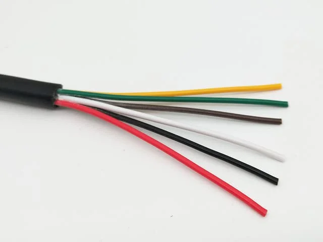 TOOLAE - Improv - سیم برق 5 متری RVV با سیم مسی 24 AWG 22 AWG 20 АWG با 2/3/4/5/6/7/8 هسته، کابل الکتریکی RVV با روکش نرم مشکی (20AWG 6C 5متری) TOOLAE - Improv - سیم برق 5 متری RVV با سیم مسی 24 AWG 22 AWG 20 АWG با 2/3/4/5/6/7/8 هسته، کابل الکتریکی RVV با روکش نرم مشکی (20AWG 6C 5متری)