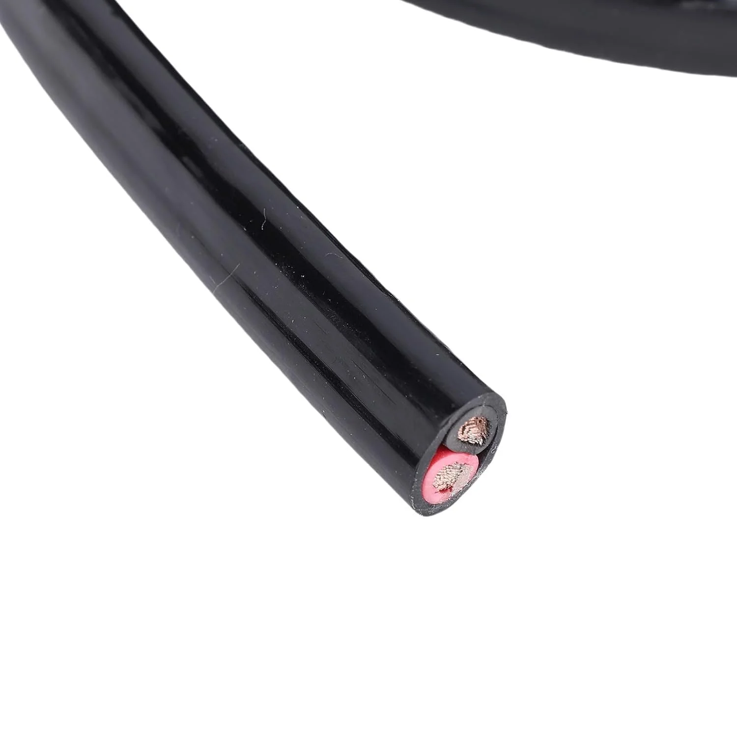 سیم دریایی Tihebeyan، سیم مسی درجه 8 AWG بدون اکسیژن برای قایق، خودرو، RV، خورشیدی با مس قلع اندود شده ضد آب و ضد آفتاب (3 متر)
