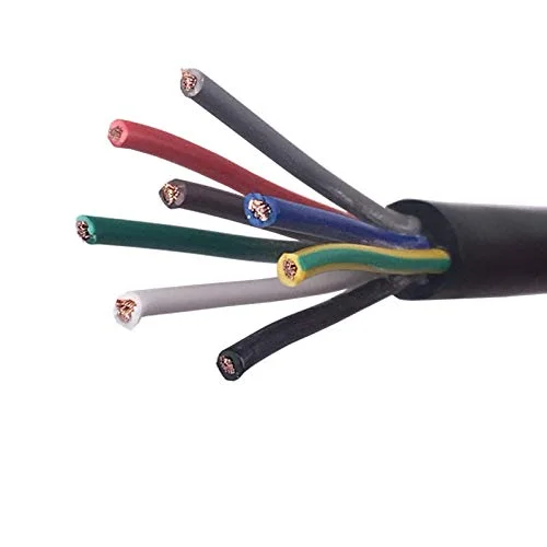 TOOLAE - Improv - سیم برق 5 متری RVV با سیم مسی 24 AWG 22 AWG 20 АWG با 2/3/4/5/6/7/8 هسته، کابل الکتریکی RVV با روکش نرم مشکی (20AWG 6C 5متری) TOOLAE - Improv - سیم برق 5 متری RVV با سیم مسی 24 AWG 22 AWG 20 АWG با 2/3/4/5/6/7/8 هسته، کابل الکتریکی RVV با روکش نرم مشکی (20AWG 6C 5متری)