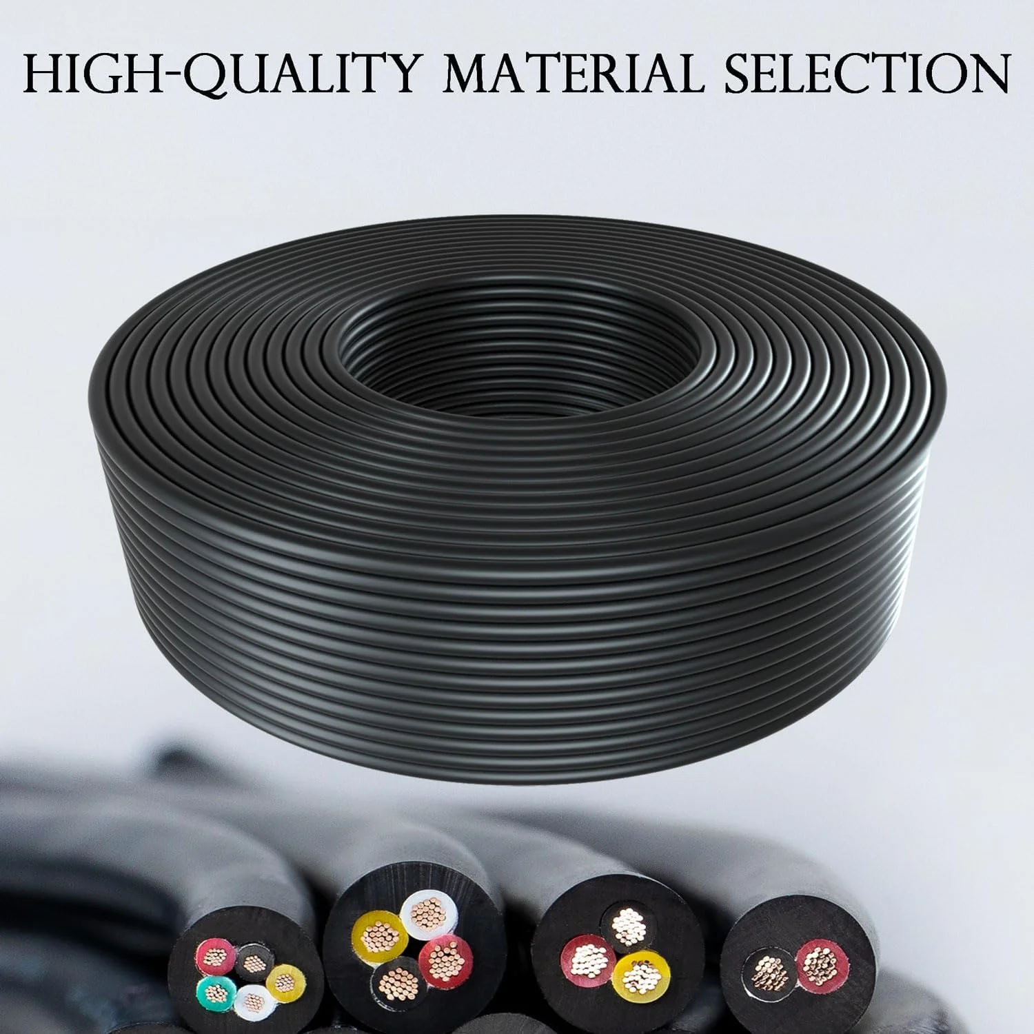 سیم برق 5 رشته ای 20 AWG Striveday، کابل صوتی، خط سیگنال (قرمز، مشکی، زرد، سفید و سبز) 10 متر دارای گواهینامه UL سیم برق 5 رشته ای 20 AWG Striveday، کابل صوتی، خط سیگنال (قرمز، مشکی، زرد، سفید و سبز) 10 متر دارای گواهینامه UL