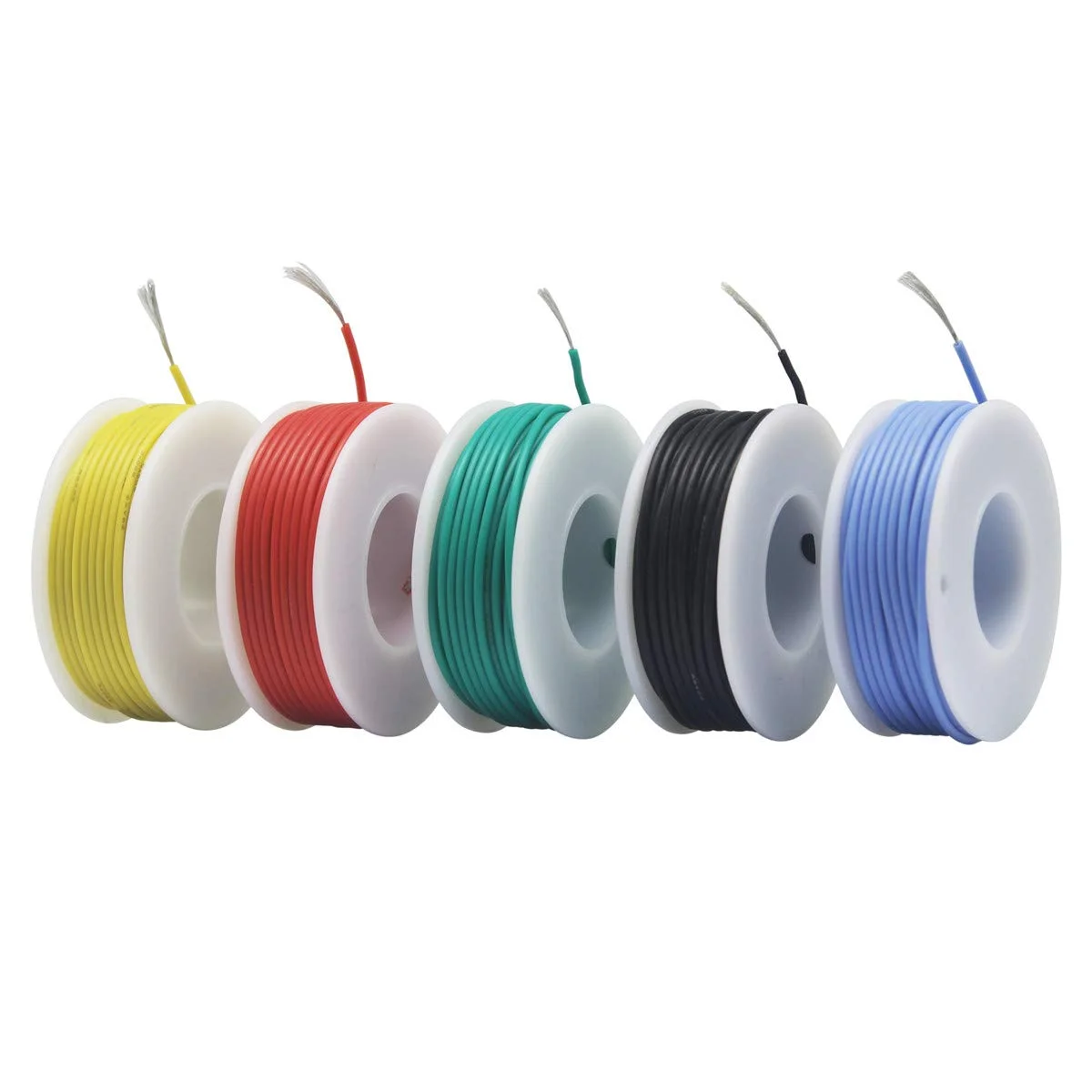 سیم سیلیکونی انعطاف پذیر Striveday، سیم برق 24awg، سیم مسی قلع اندود 24 گیج، کابل های 300 ولت، سیم افشان الکترونیکی، جعبه سیم DIY -1 سیم سیلیکونی انعطاف پذیر Striveday، سیم برق 24awg، سیم مسی قلع اندود 24 گیج، کابل های 300 ولت، سیم افشان الکترونیکی، جعبه سیم DIY -1