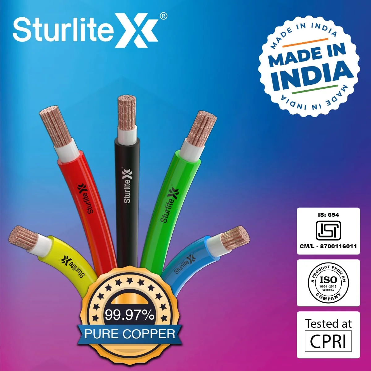 سیم برق ۴۵ متری Sturlite Home Guard FR-LF، (۱ میلیمتر مربع) با عایق PVC و مس خالص | چند رشته، مقاوم در برابر آتش و ضد جونده، کابل انعطاف پذیر تک حلقه برای اتصالات خانگی و صنعتی (قرمز) سیم برق ۴۵ متری Sturlite Home Guard FR-LF، (۱ میلیمتر مربع) با عایق PVC و مس خالص | چند رشته، مقاوم در برابر آتش و ضد جونده، کابل انعطاف پذیر تک حلقه برای اتصالات خانگی و صنعتی (قرمز)