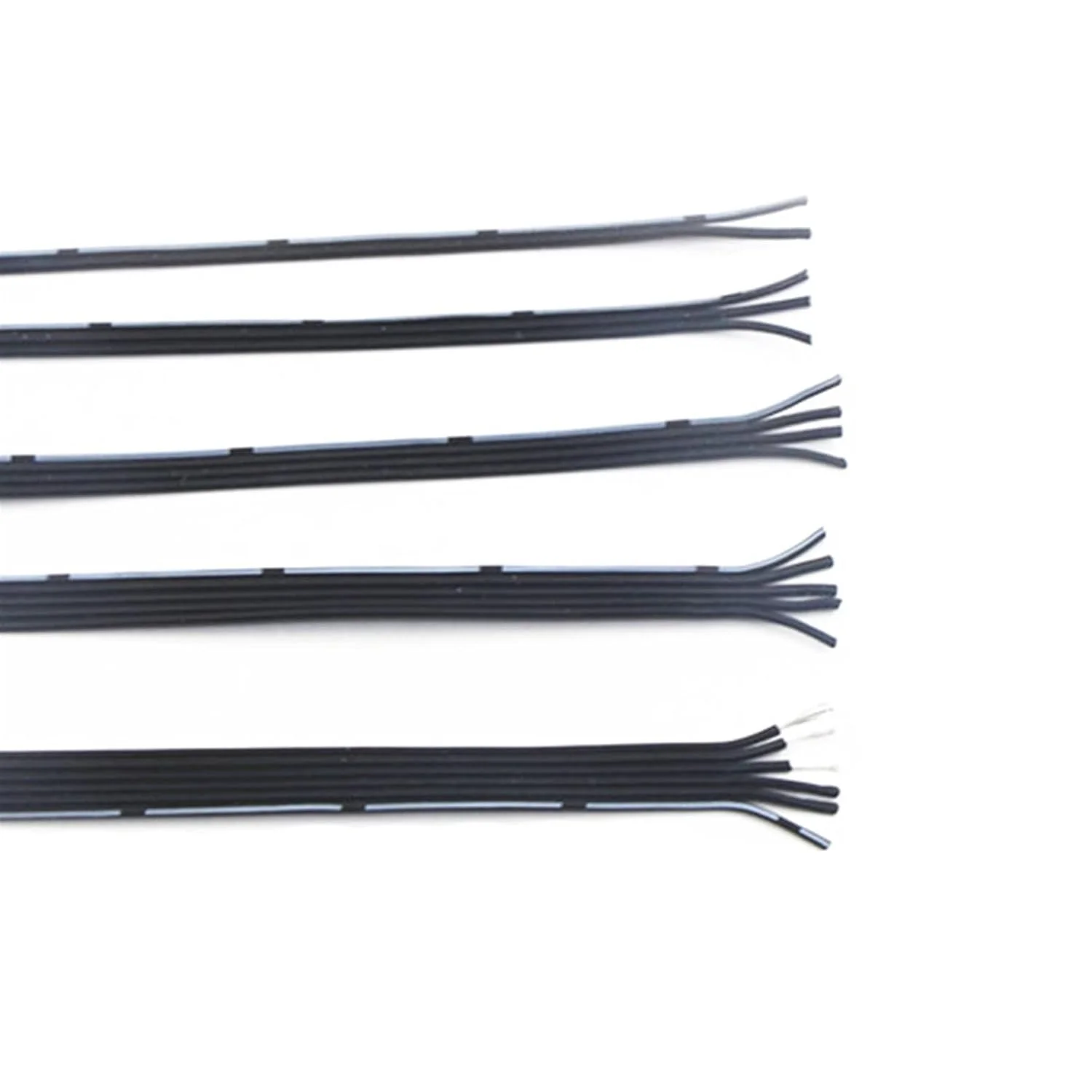 کابل محافظ ZDmalt کابل سیلیکونی موازی مسی قلع اندود، سیم داخلی بازوی گرامافون 20 22 24AWG، سیم عایق دار 1P 2P 3P 4P 5P 6P، سیم سفید مشکی سیم اتصال به زمین (سایز: 1 متر، رنگ: 24AWG 6P)