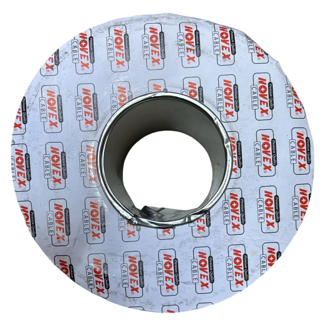 سیم افشان دو رشته روکش PVC - 0.75mm² × 2 هسته | 300/500 ولت | حلقه 100 یاردی | کابل برق سفید برای خانه، روشنایی و لوازم خانگی