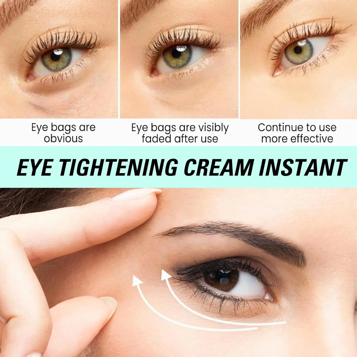 کرم دور چشم Azonee برای سیاهی و پف زیر چشم، کرم ترمیم کننده ضد پیری با سنتلا آسیاتیکا، سفت کننده و صاف کننده فوری چشم، کاهش دهنده پف، خطوط ریز و چروک (100 گرم)