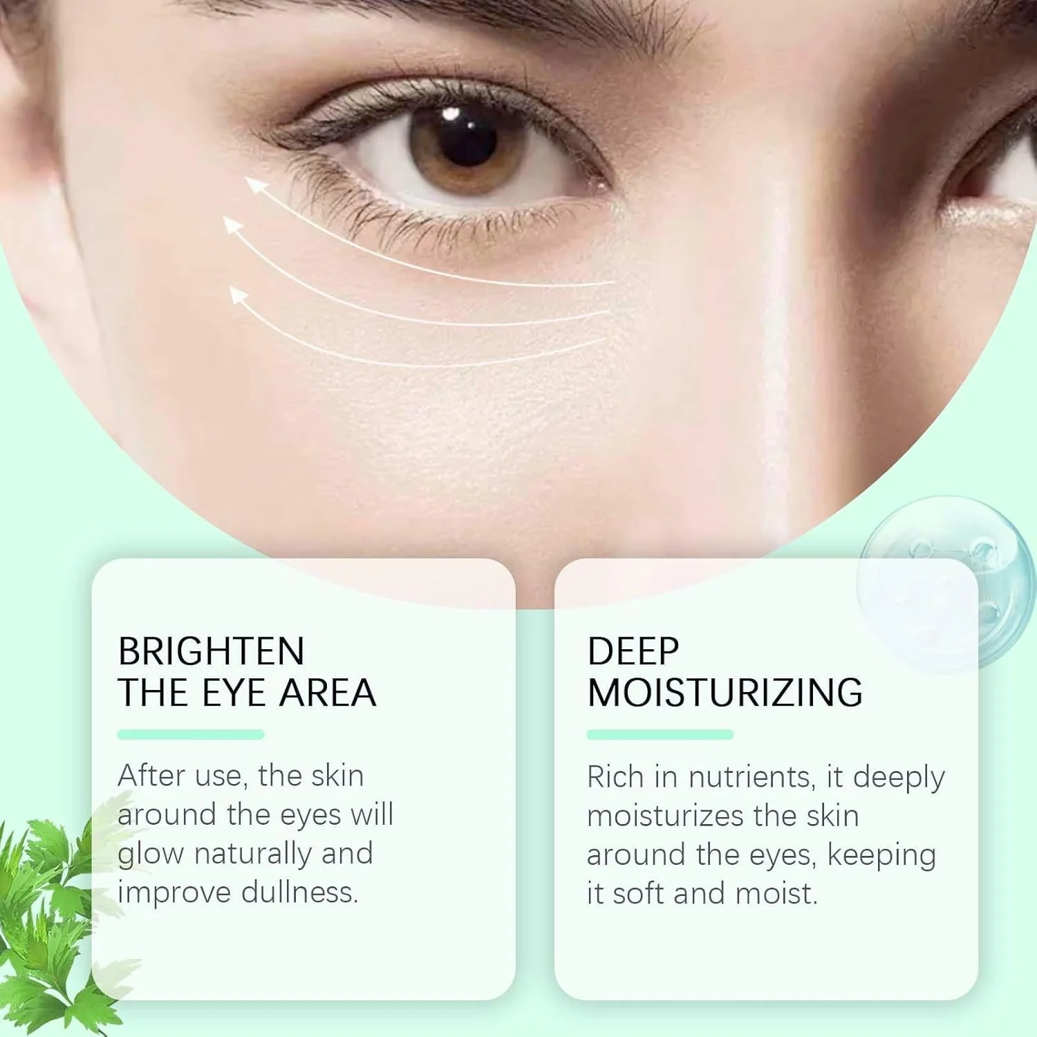 کرم دور چشم Azonee برای سیاهی و پف زیر چشم، کرم ترمیم کننده ضد پیری با سنتلا آسیاتیکا، سفت کننده و صاف کننده فوری چشم، کاهش دهنده پف، خطوط ریز و چروک (100 گرم)