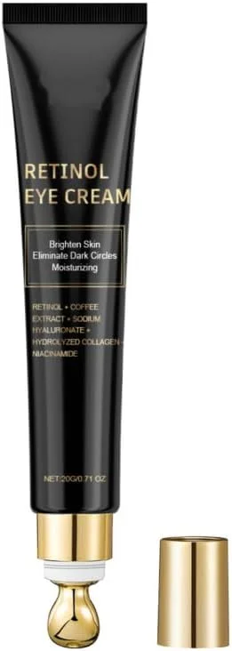 کرم دور چشم برای سیاهی و پف زیر چشم، کرم ضد پیری زیر چشم با اسید هیالورونیک و کافئین، ترمیم کننده چروک و درمان مرطوب کننده برای آقایان و بانوان، 20 میلی لیتر