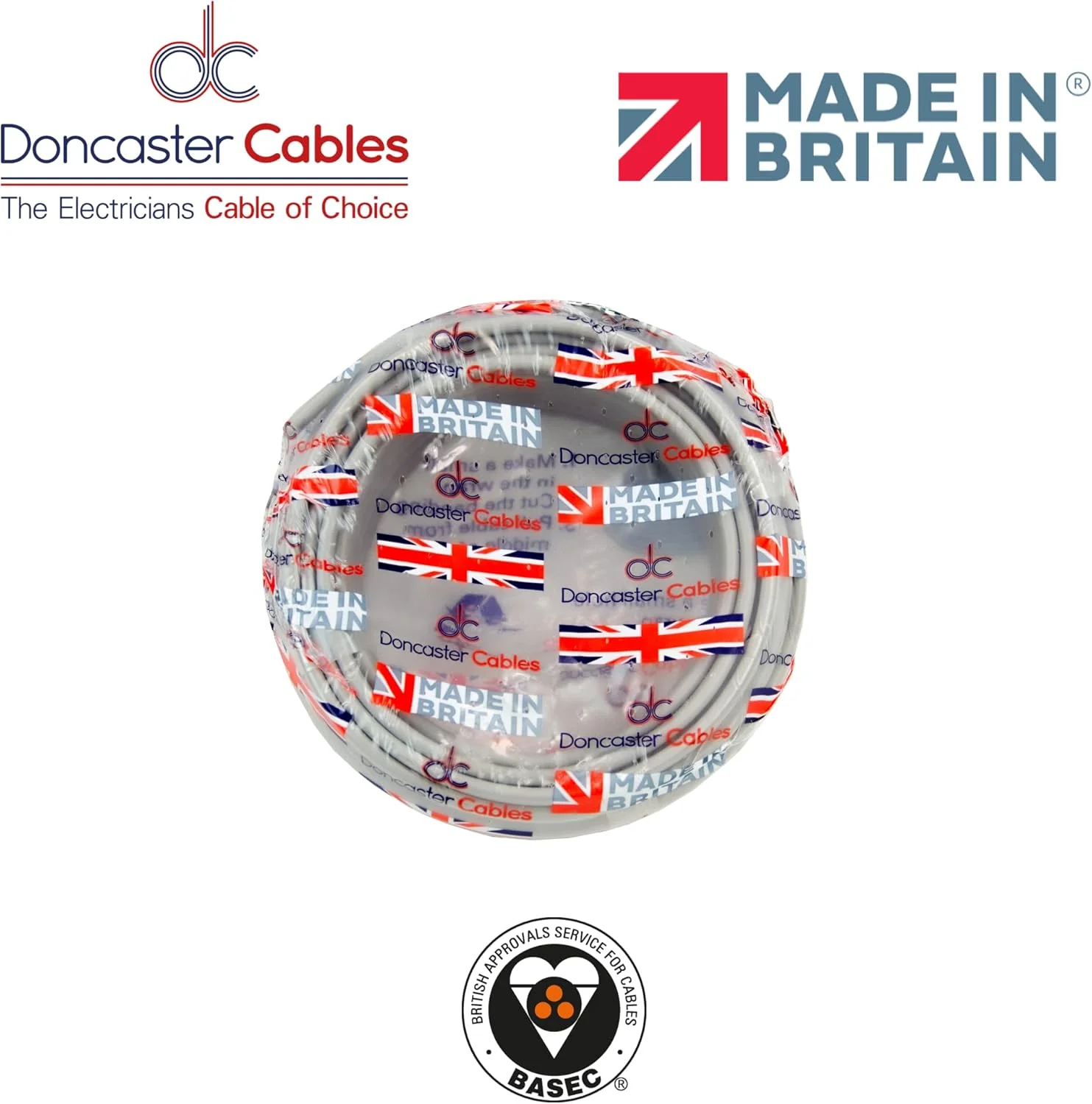 کابل دو قلو و ارت خاکستری H6242Y