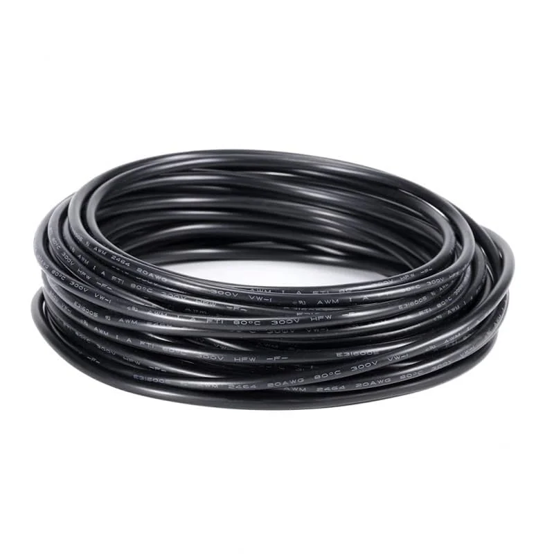 کابل برق دو هسته ای بادوام گیج 18 – سیم مسی بدون اکسیژن 10 متری با روکش PVC برای نوارهای نور LED، منبع تغذیه و پروژه های کم ولتاژ DIY