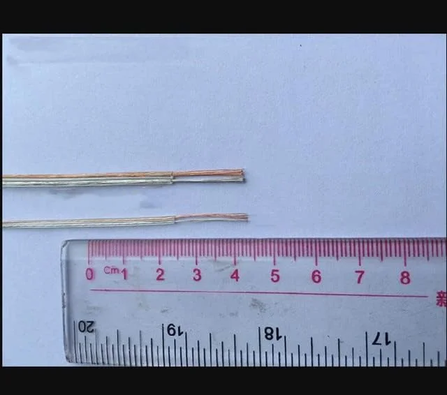 AETOOL - Improv - سیم موازی دو رشته ای PVC سفید مشکی/قرمز مشکی/شفاف، سیم مسی قلع اندود شده الکترونیکی 16 18 20 22 24AWG (شفاف 10 متر)