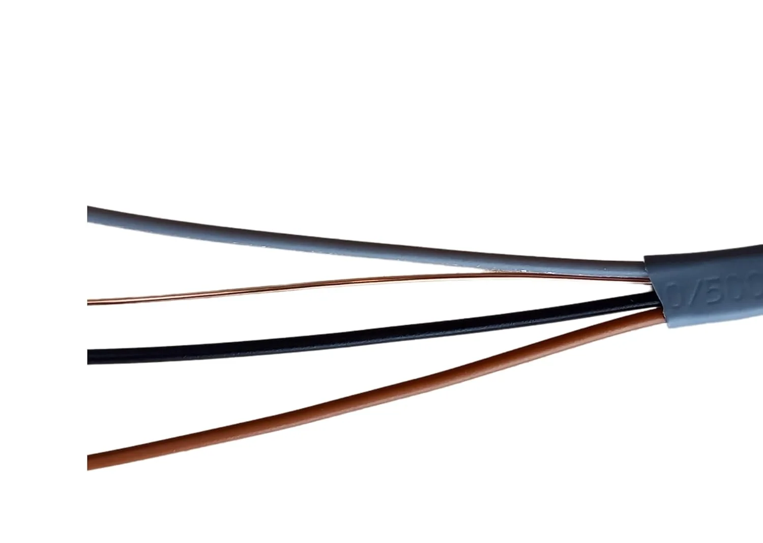 کابل برق تخت خاک و سه هسته ای 1 میلی متری خاکستری 6243Y به طول 5 متر