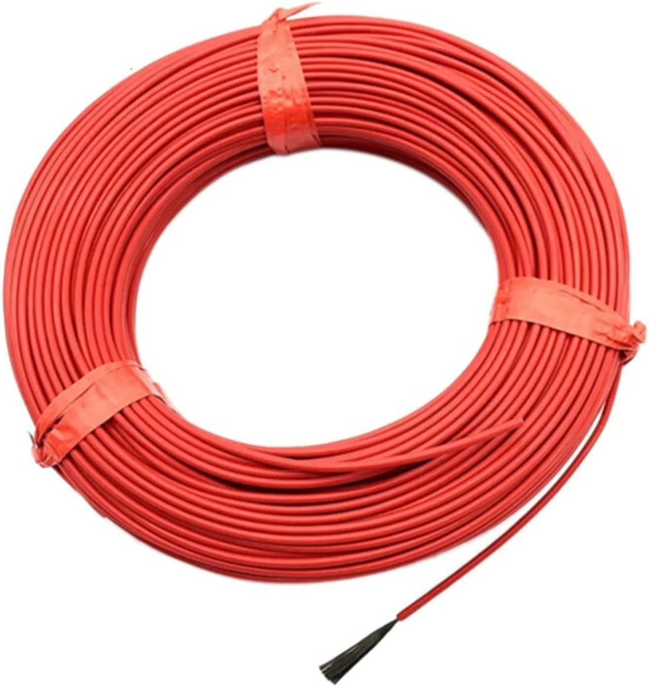 کابل محافظ سیم گرمایش از کف، سیم گرمایش فیبر کربنی، کابل برق فیبر کربنی با سیم اتصال به زمین (اندازه: 100 متر)