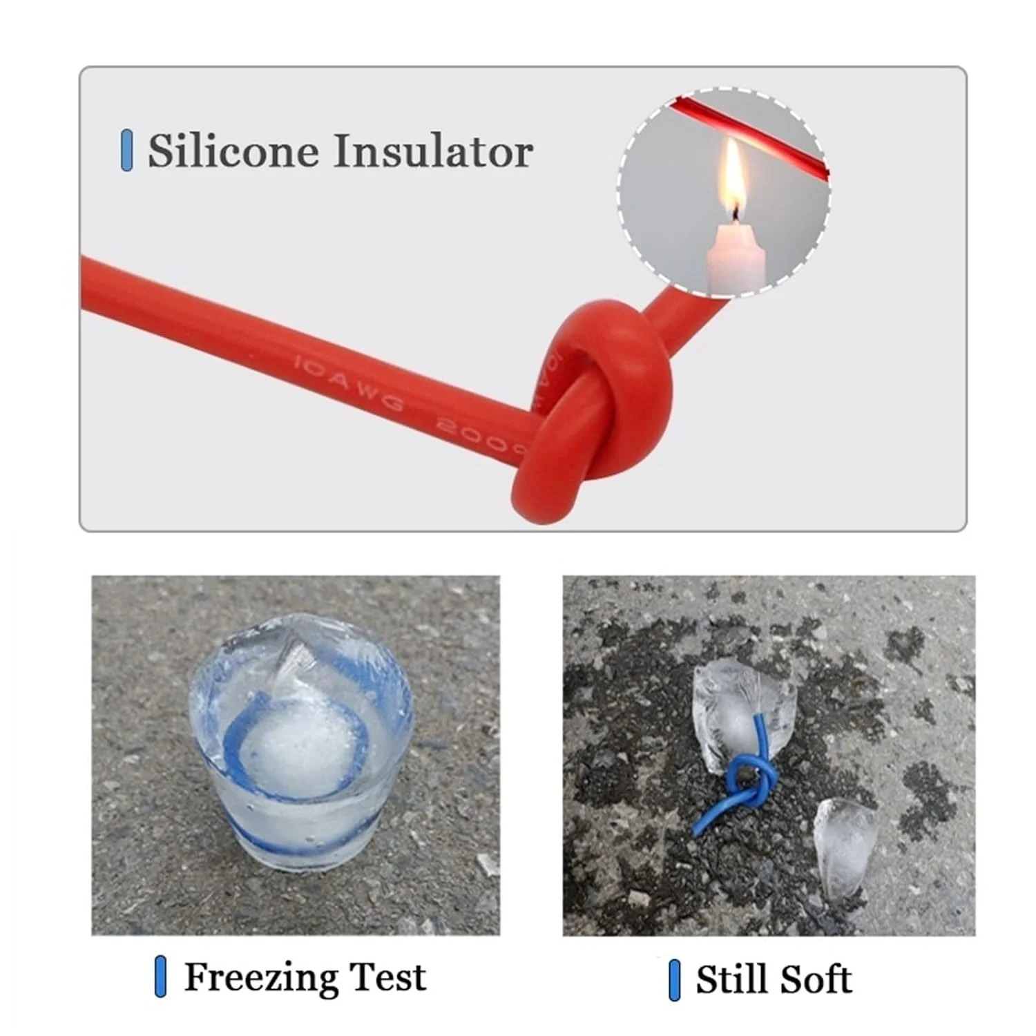 کابل محافظ سیم سیلیکونی مقاوم در برابر حرارت 8AWG تا 30 AWG نرم الکتریکی رنگ مشکی برای سیم ارت RC DIY (سایز: 20 متر، رنگ: 14AWG-2.07mm2)