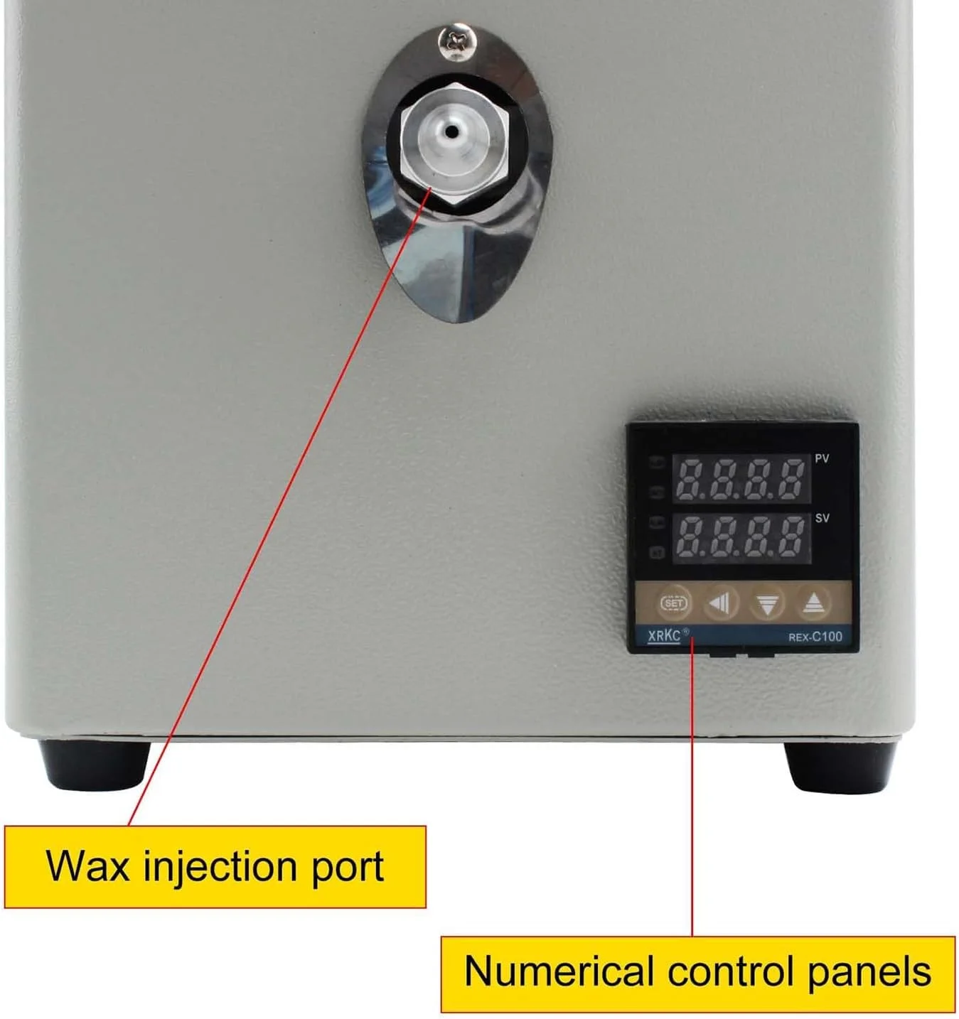 دستگاه تزریق موم، دستگاه ذوب موم خلاء برای ساخت قالب با گیج فشار و دسته پمپ، انژکتور واکس خلاء برای ابزار ساخت تجهیزات جواهرات دستگاه تزریق موم، دستگاه ذوب موم خلاء برای ساخت قالب با گیج فشار و دسته پمپ، انژکتور واکس خلاء برای ابزار ساخت تجهیزات جواهرات