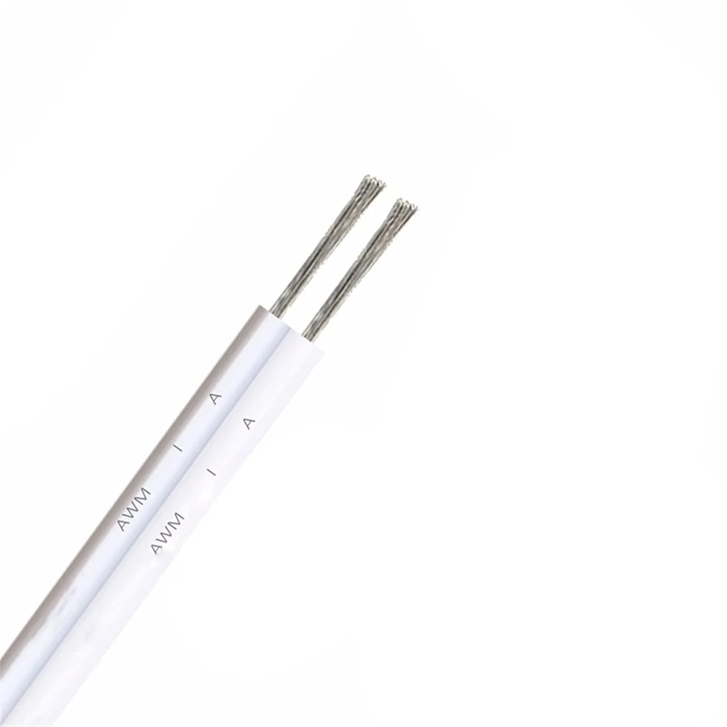 کابل محافظ 5050 2835 عایق شده 22AWG سیم مسی قلع اندود شده کابل افزایش طول لامپ سیم های الکتریکی 2 پین سفید برای بلندگوها سیم اتصال به زمین صوتی (رنگ: خاکستری-سفید، اندازه: 10 متر)