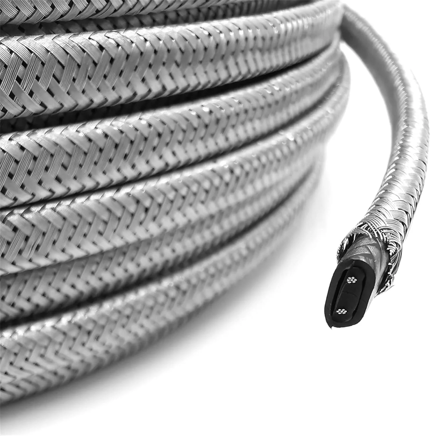 کابل محافظتی ZDmalt 20 وات بر متر برای یخ زدایی لوله آب، کابل خود تنظیم دمای 8 میلی متری محافظ دار، کابل مقاوم در برابر شعله 120 ولت/220 ولت، سیم ارت 1/2/5/10/20/30/50 متری (اندازه: 1 متر، رنگ: 120 ولت)